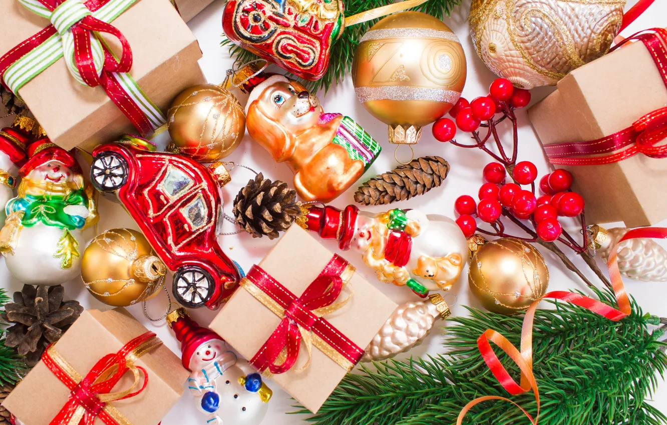 Фото обои украшения, подарок, елка, новый год, Рождество, Christmas, New Year, merry christmas