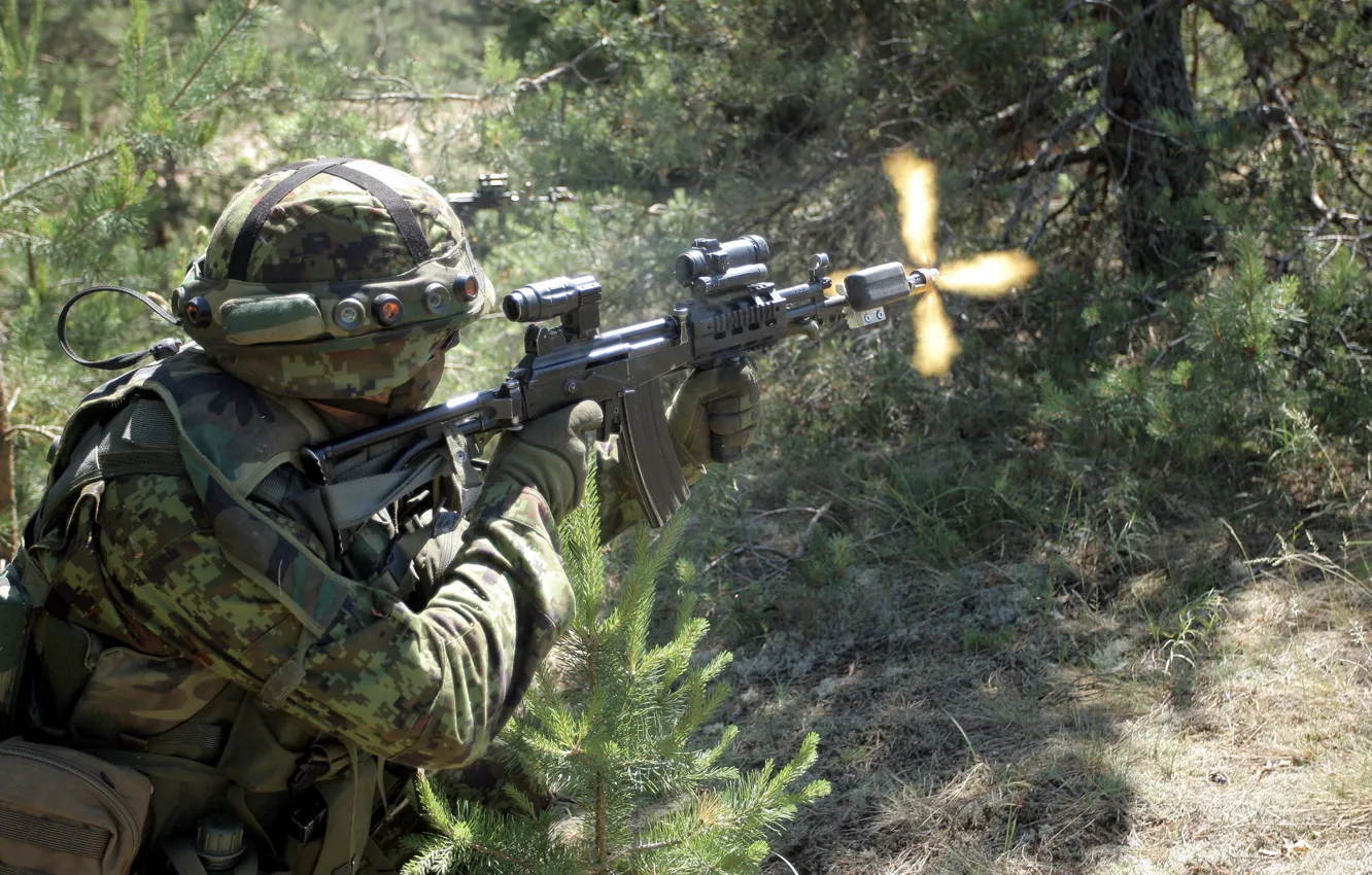 Фото обои оружие, солдат, Estonian Army