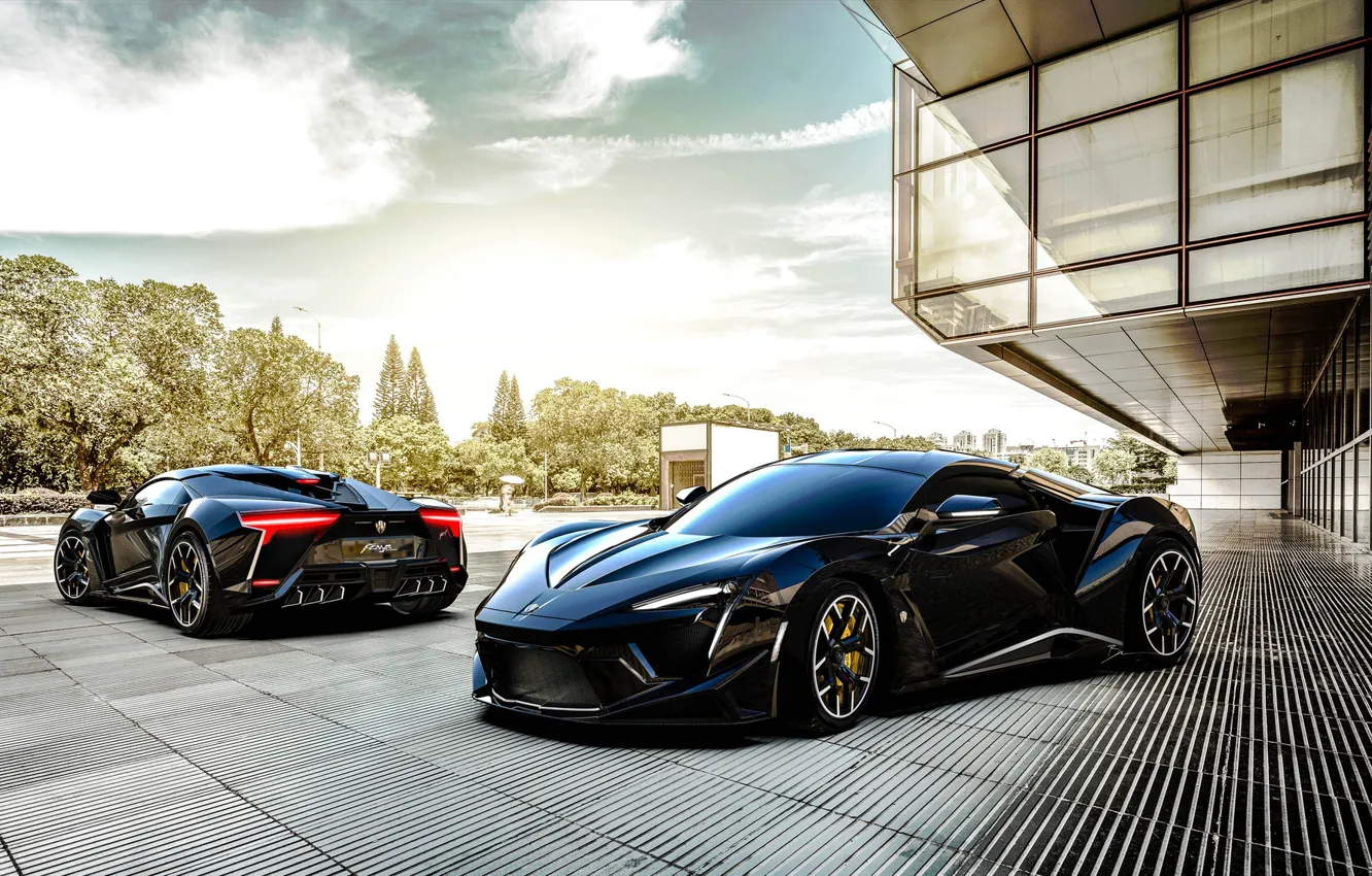 Фото обои Авто, Черный, Машина, Рендеринг, Supercar, Concept Art, Спорткар, SuperSport