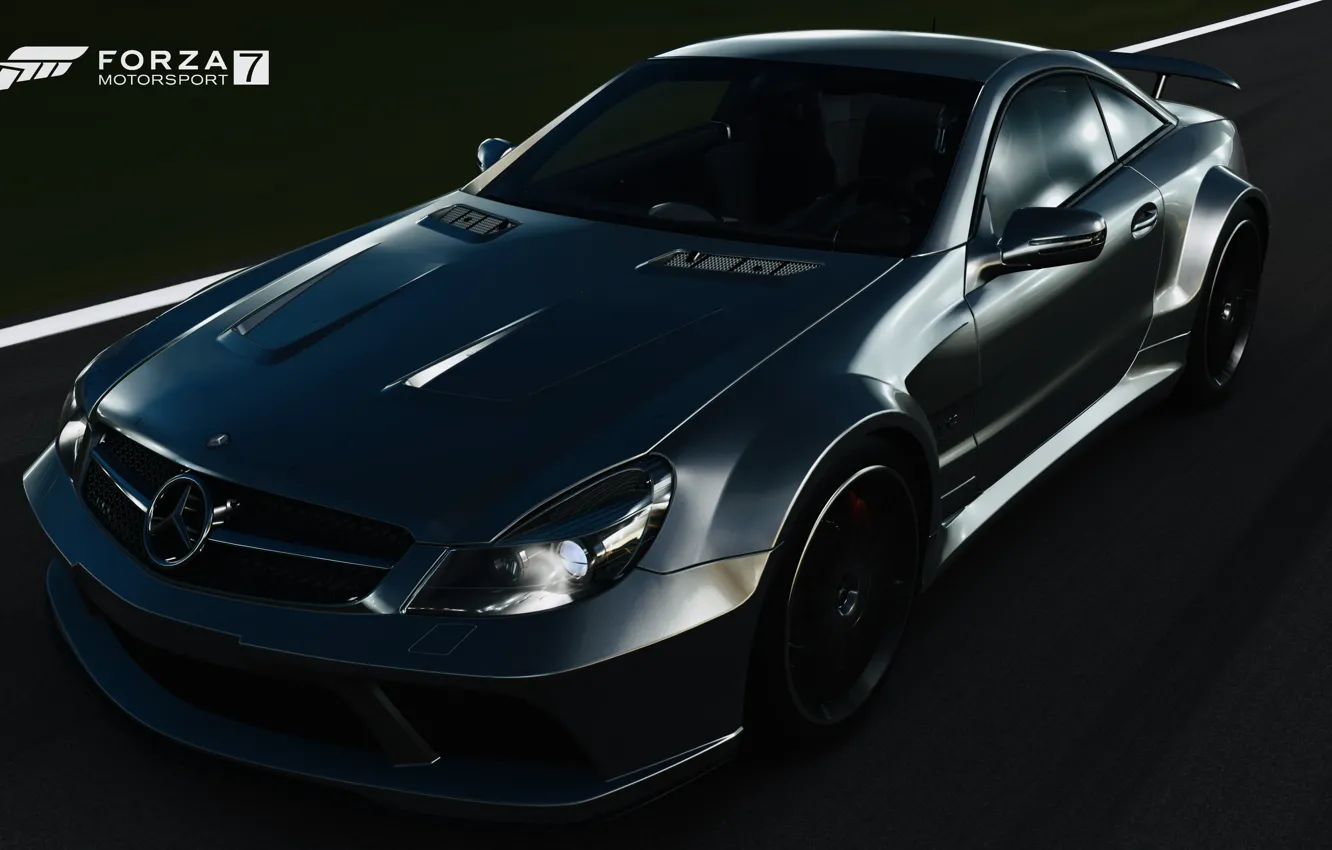 Фото обои HDR, Mercedes, Benz, AMG, Game, Black Series, FM7, UHD
