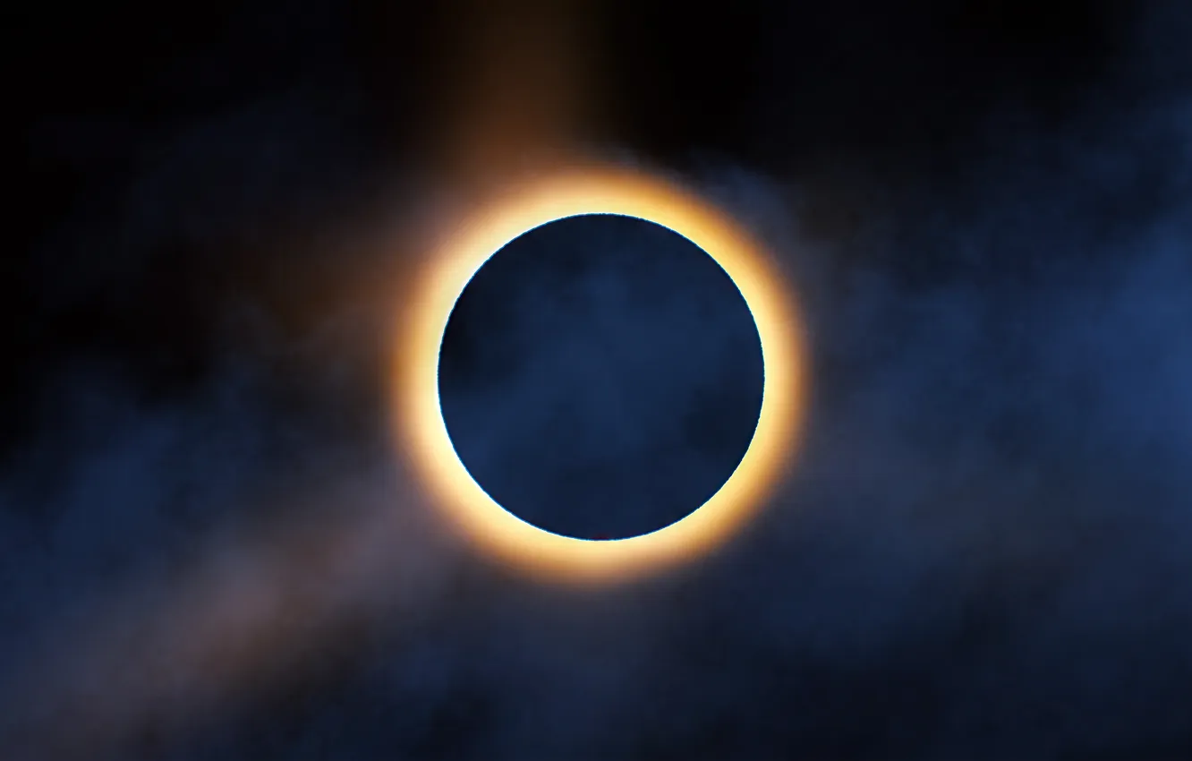 Фото обои space, moon, eclipse