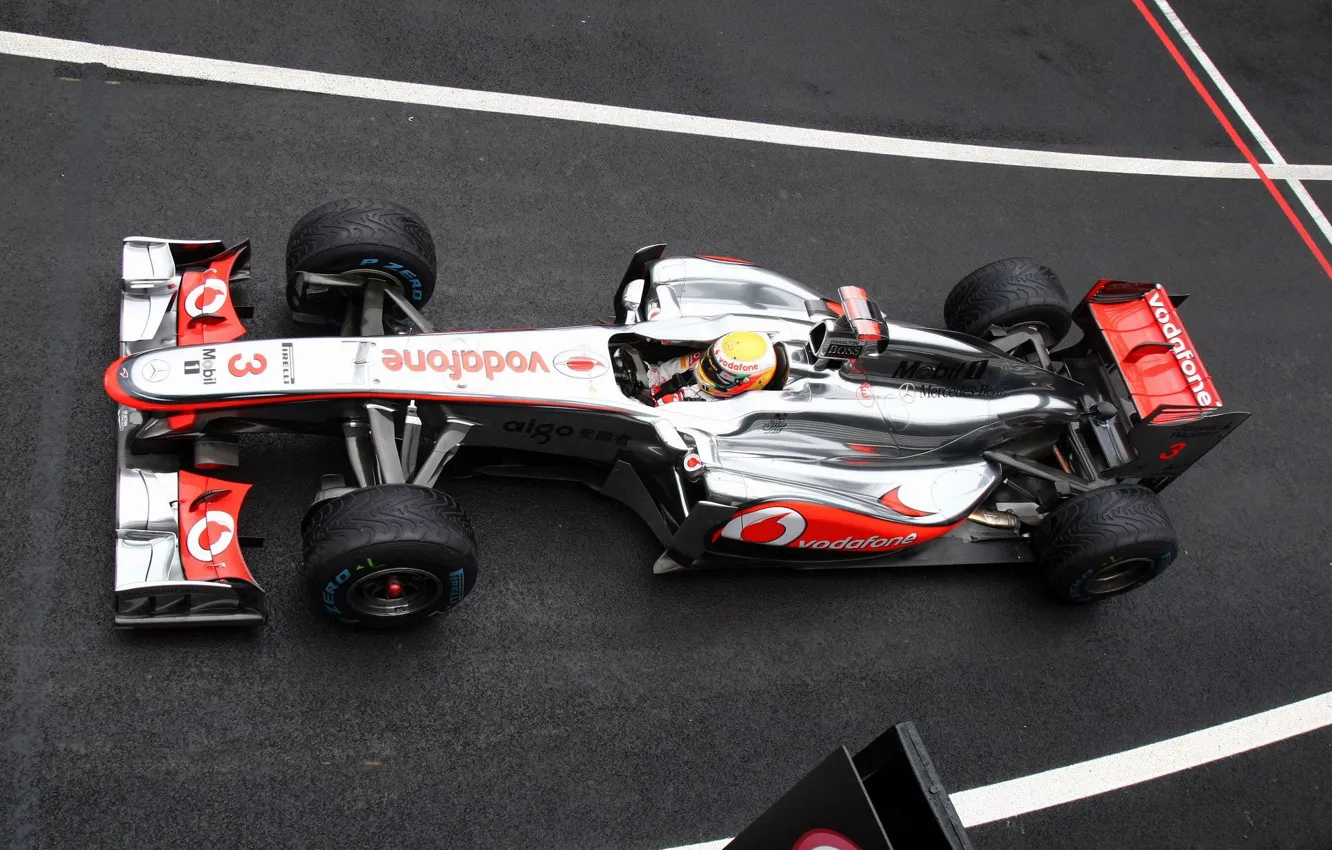 Фото обои англия, формула 1, пилот, болид, formula 1, гонщик, 2011, вид сверху