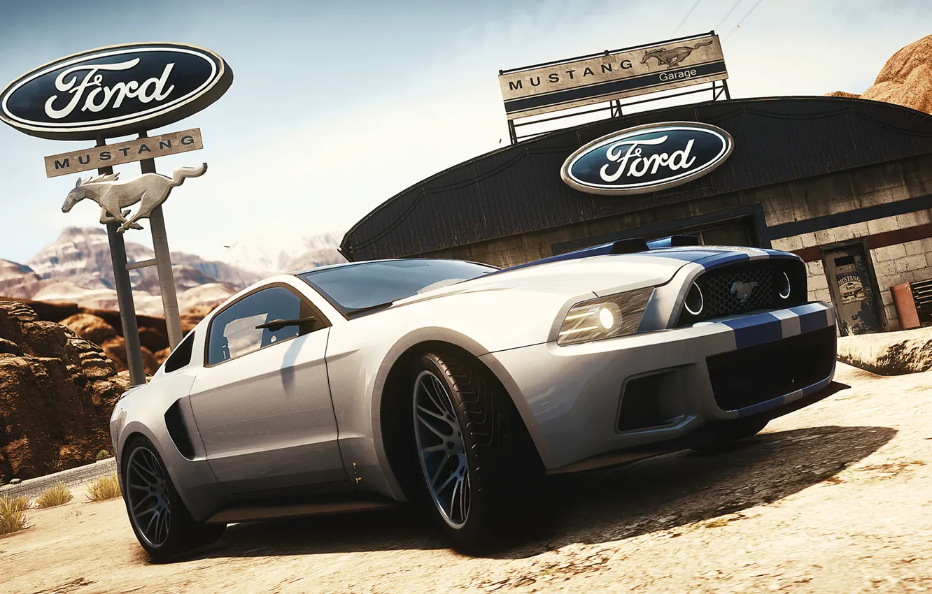 Фото обои Ford, Need for Speed, nfs, 2013, Rivals, NFSR, нфс, Mustang 2015
