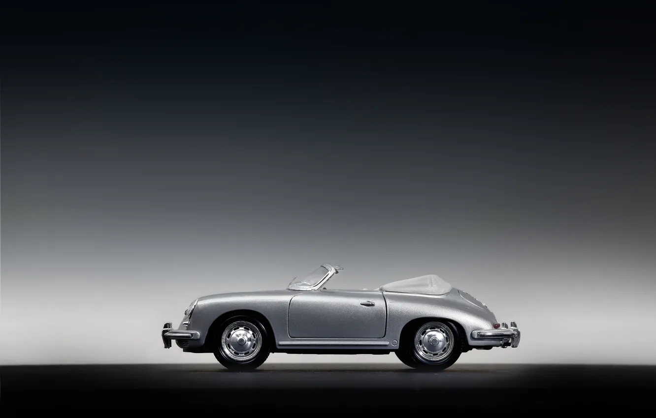 Фото обои серый, игрушки, Porsche 356B