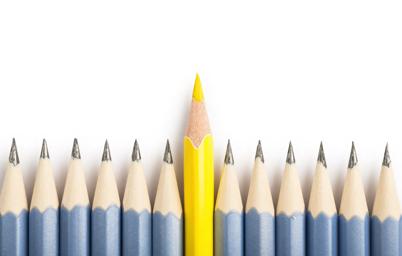 Фото обои yellow, blue, different, pencils