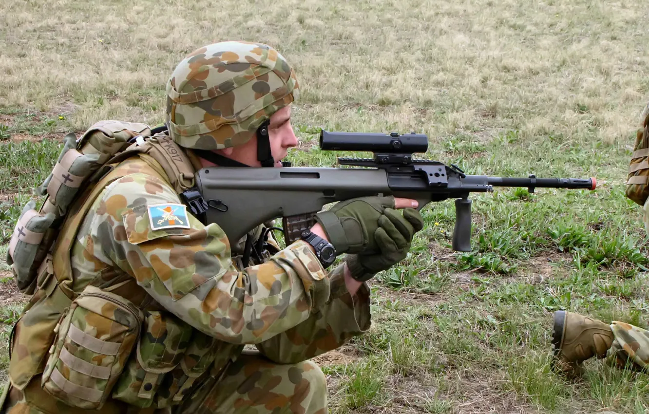 Фото обои soldier, pose, australian army