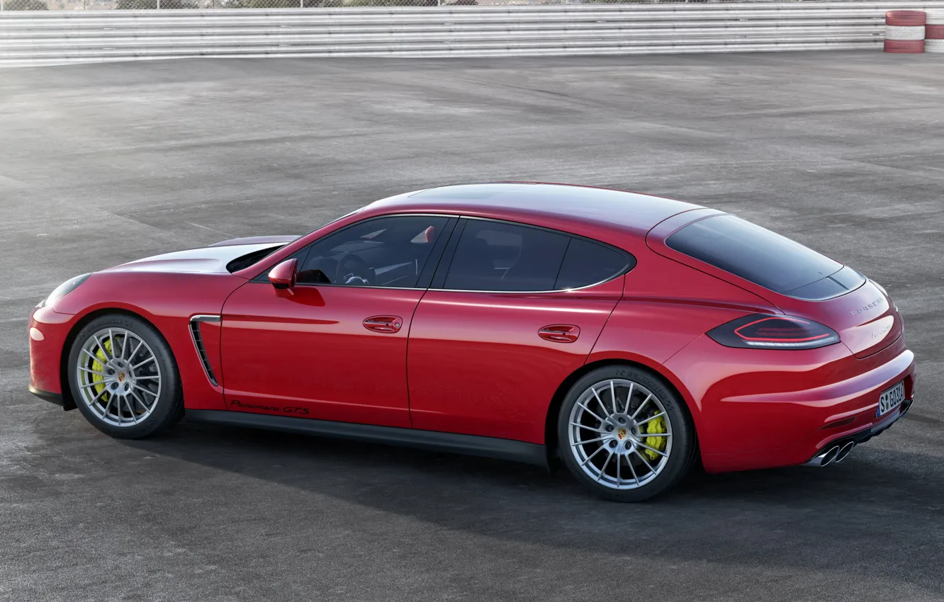 Фото обои Porsche, Panamera, red, автомобиль, красивый, GTS