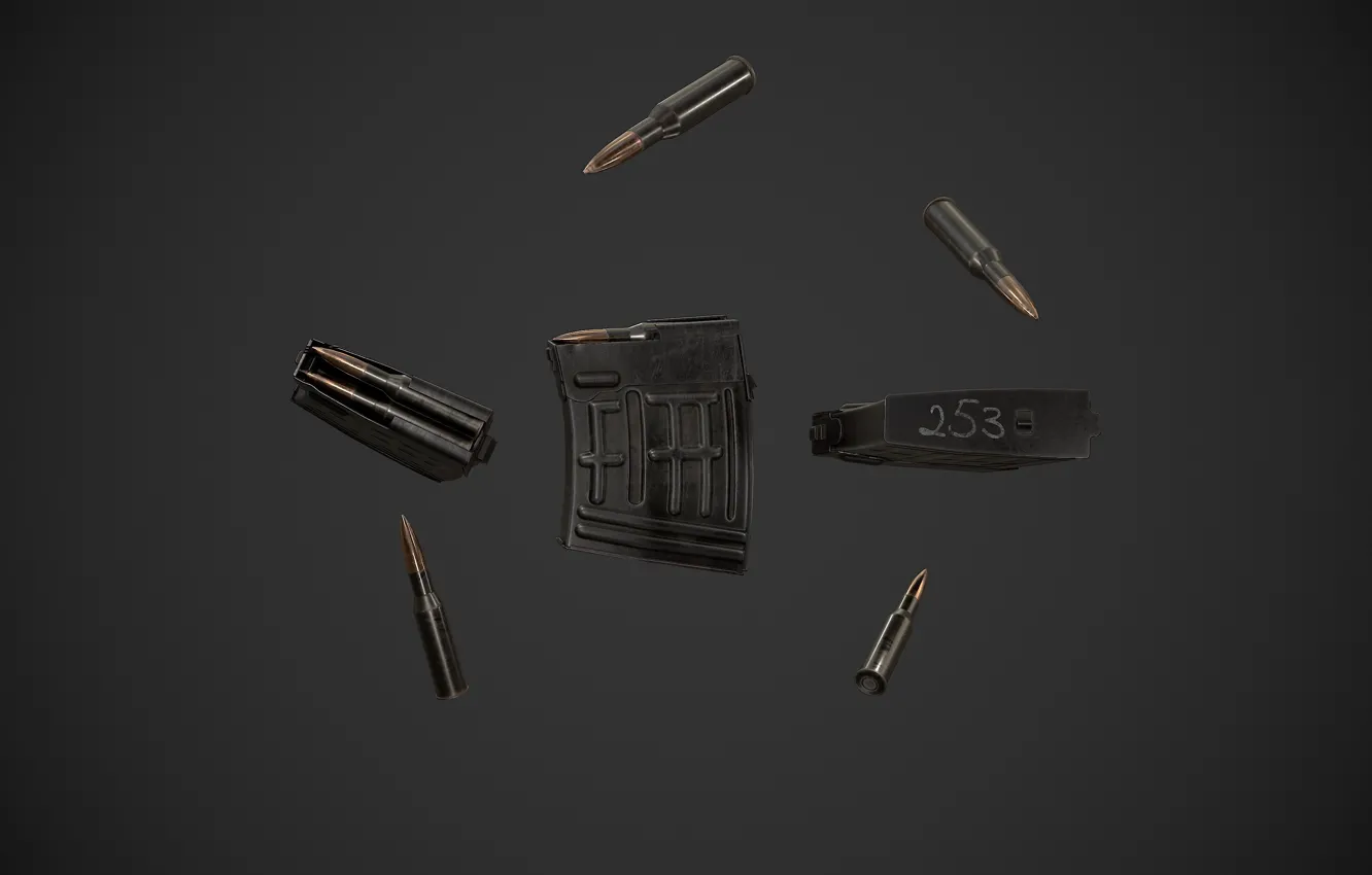 Фото обои СССР, Патрон 7.62х54R, Магазин к СВД