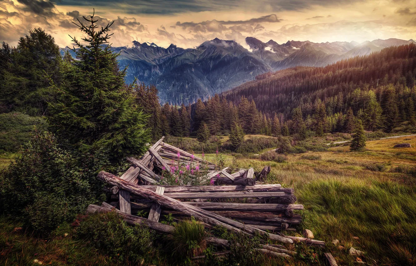 Фото обои Austria, Tyrol, Serfaus