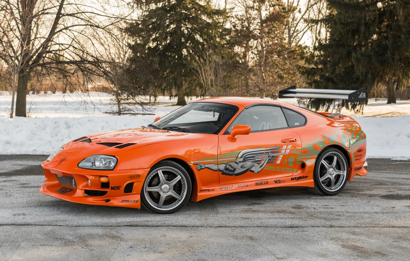 Фото обои Orange, Tuning, Toyota Supra, Racing Edition
