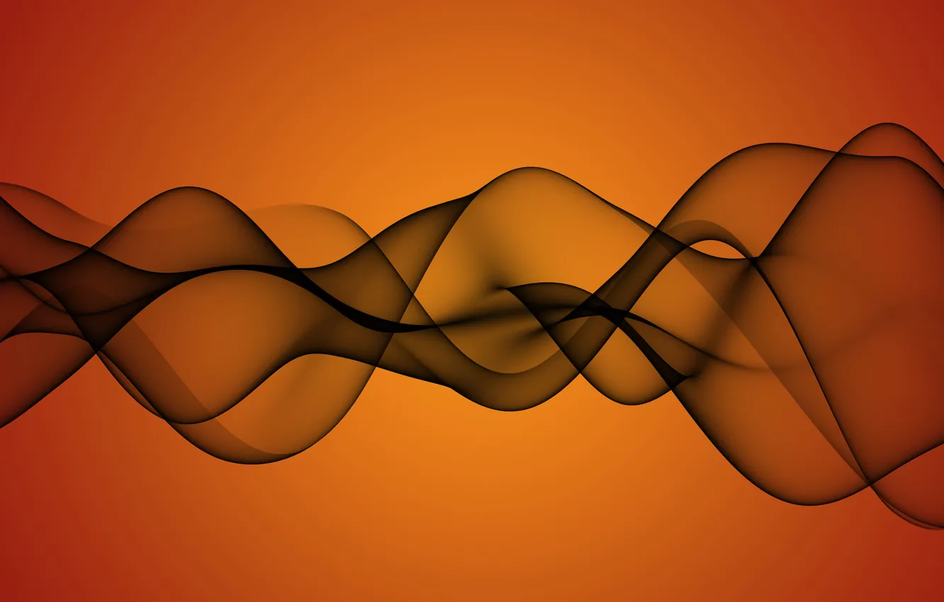 Фото обои желтый, дым, абстакция