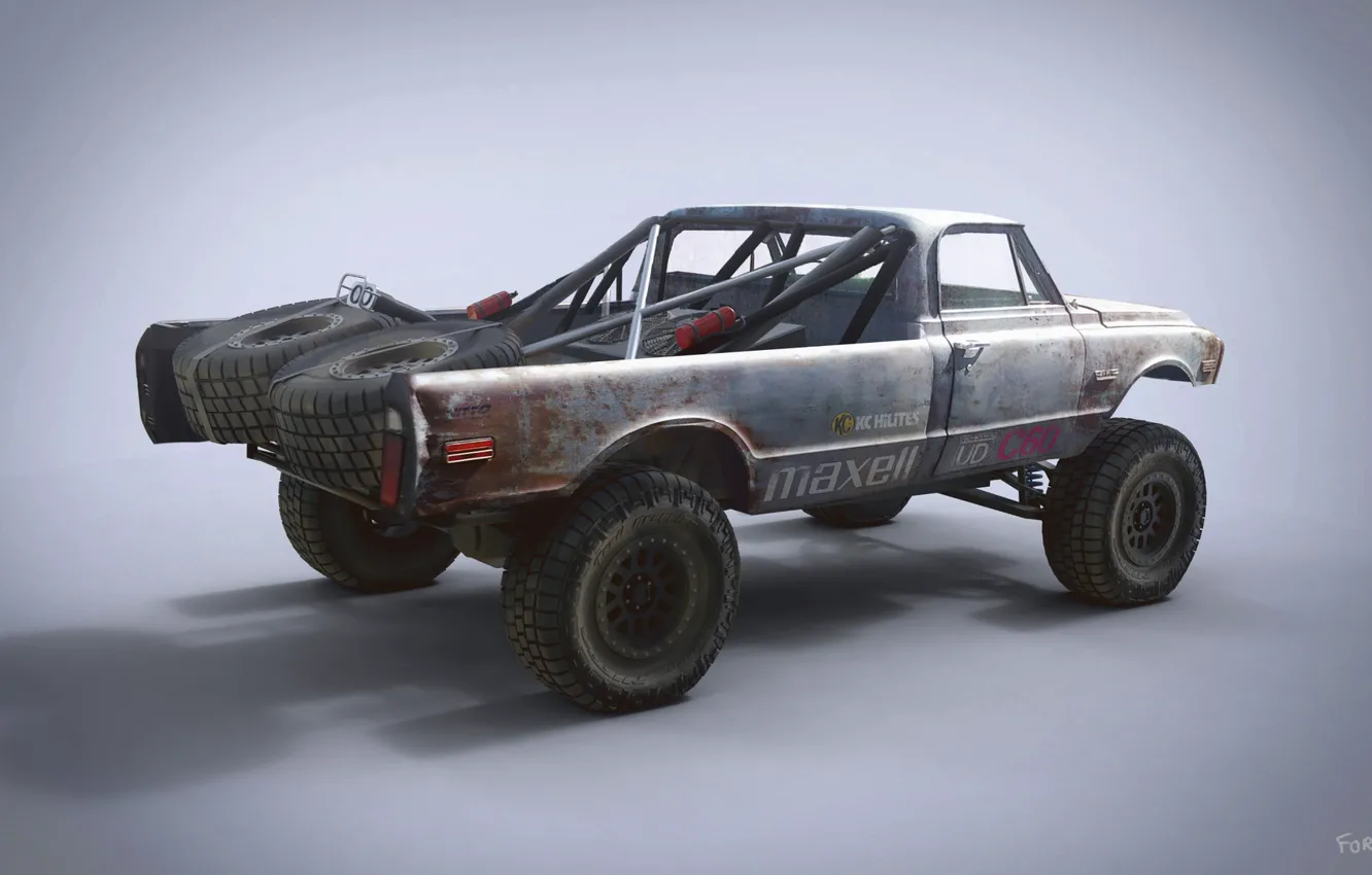 Фото обои автомобиль, Trophy Rat, GMC C-K