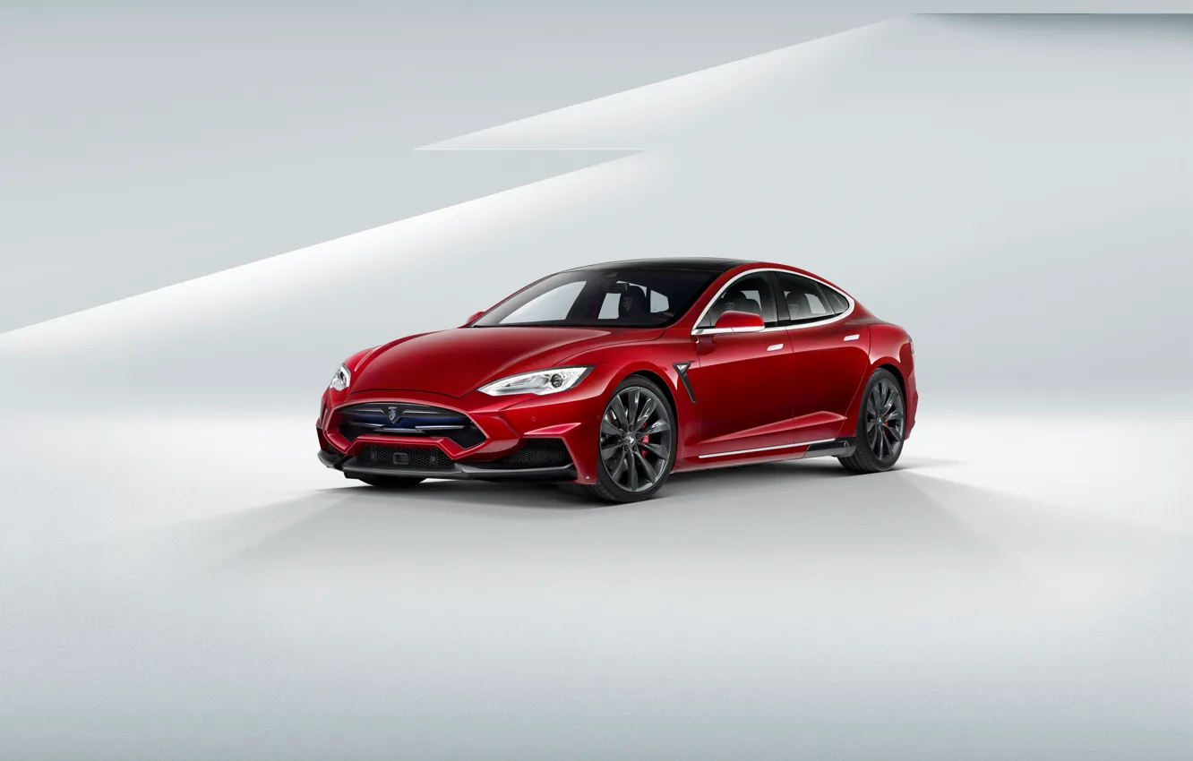 Фото обои Tesla, Model S, 2015, Larte Design, Elizabeta