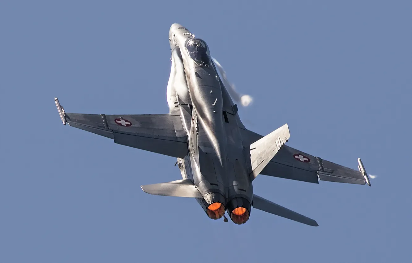 Фото обои полет, истребитель, многоцелевой, Hornet, FA-18C