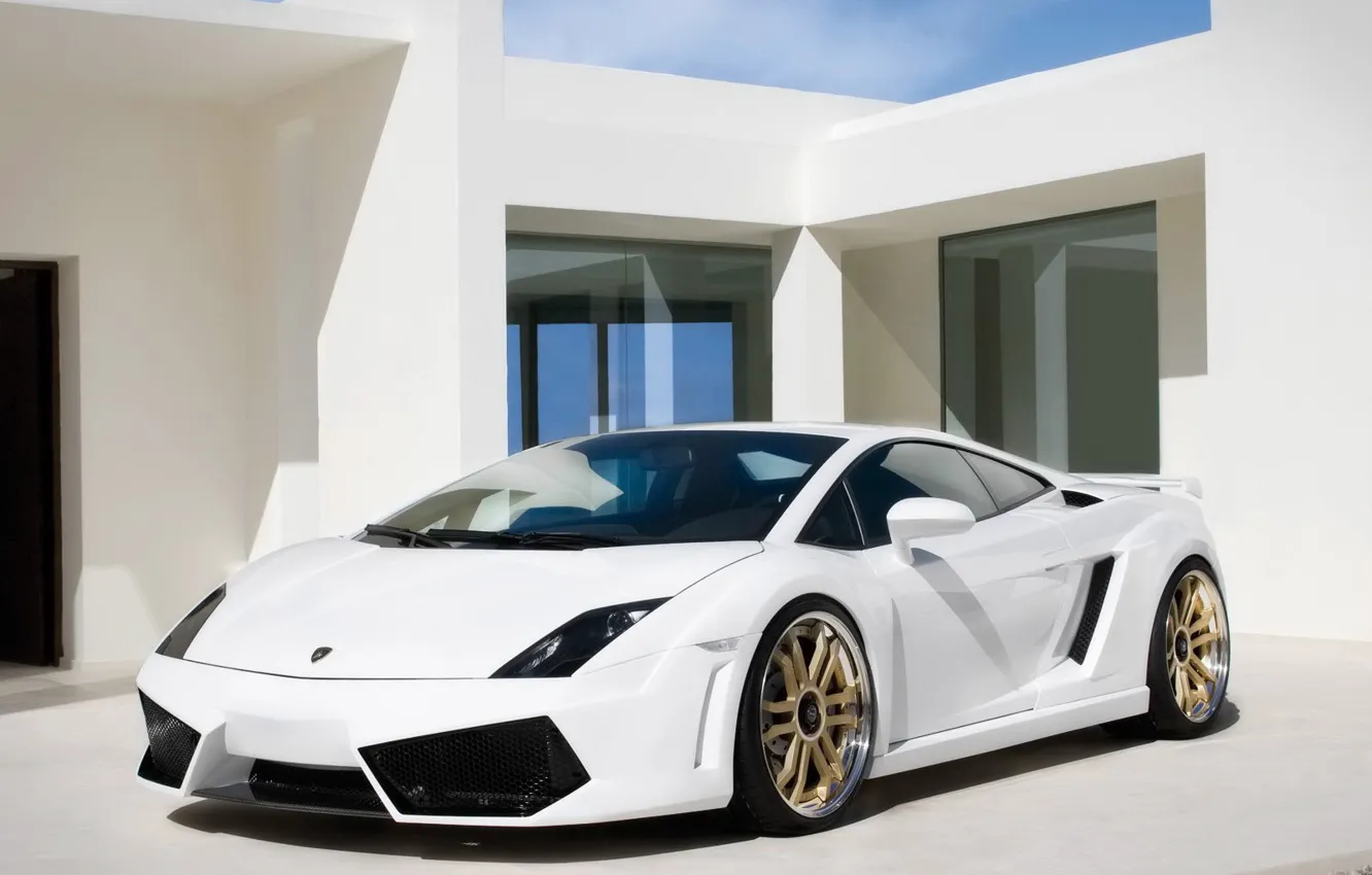 Фото обои Lamborghini, Дом, Белая