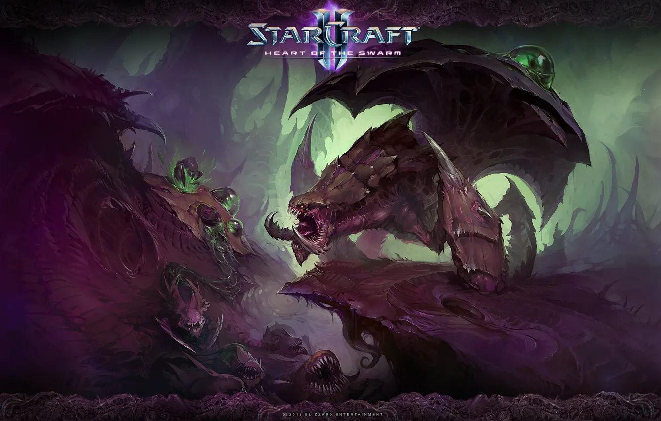 Фото обои StarCraft 2, Зерги, Heart of the Swarm, Роевик