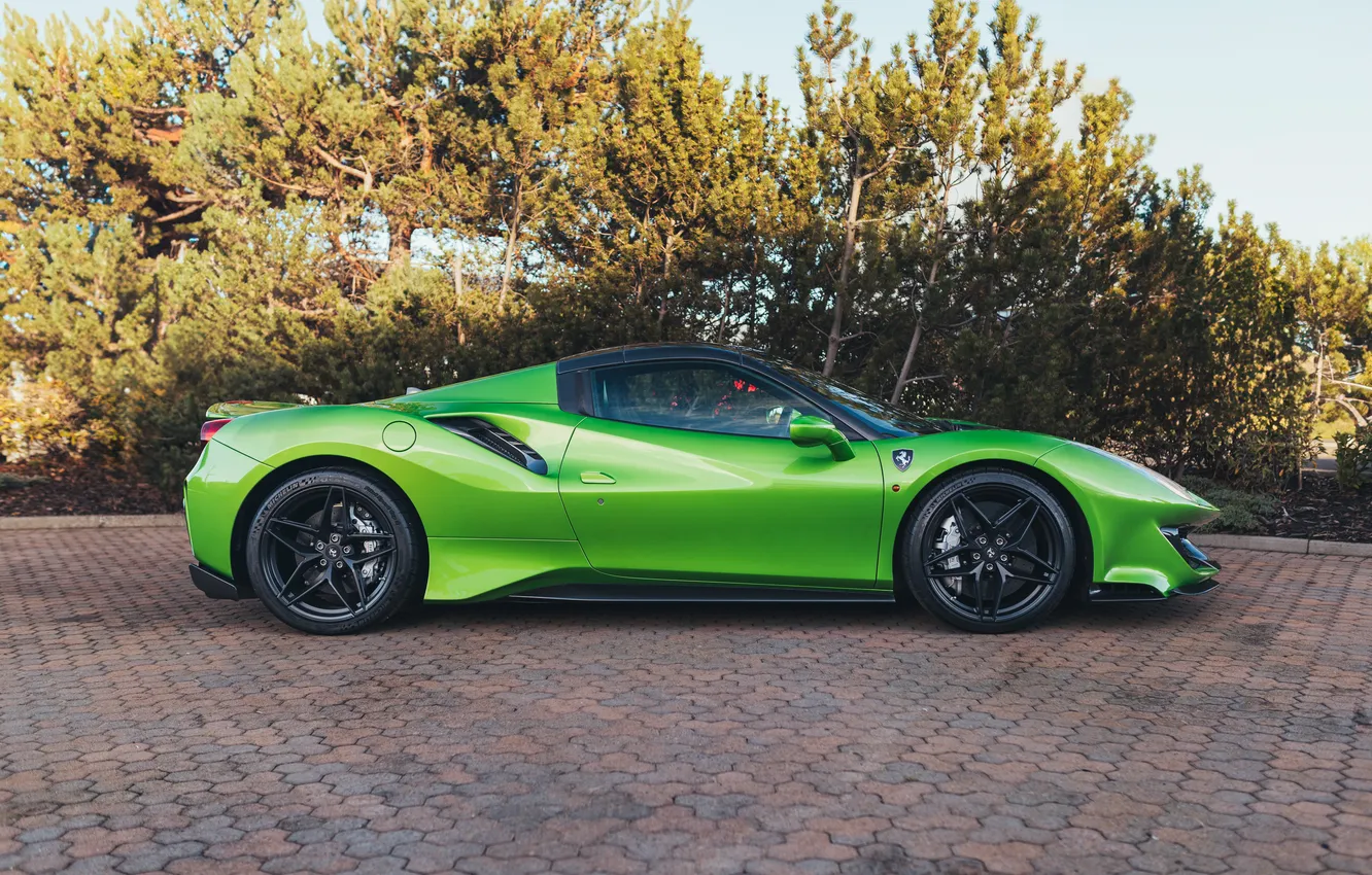 Фото обои Ferrari, 488, 2020, Ferrari 488 Pista Spider Tailor Made