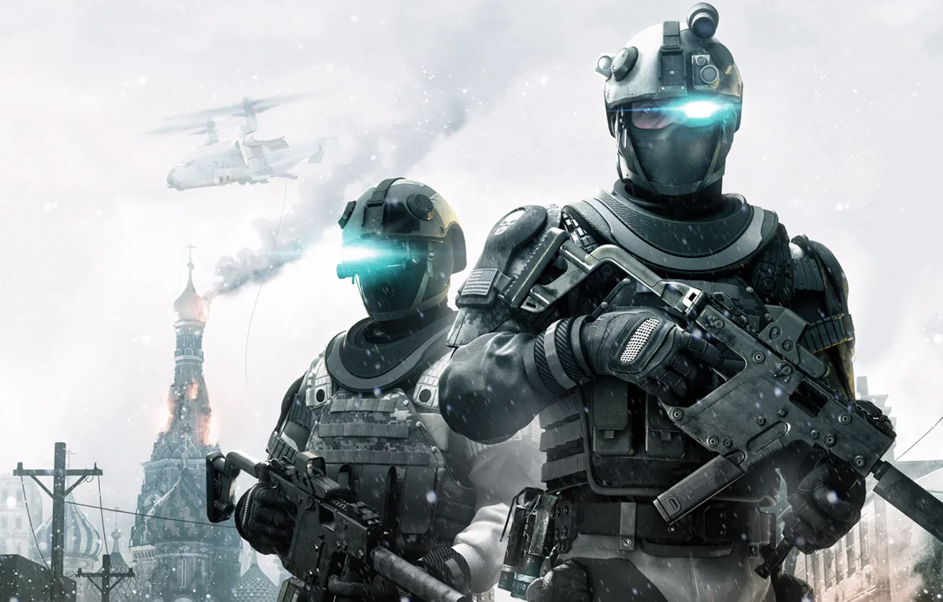 Фото обои Игры, Москва, Солдаты, Ubisoft, Tom Clancy's Ghost Recon Future Soldier