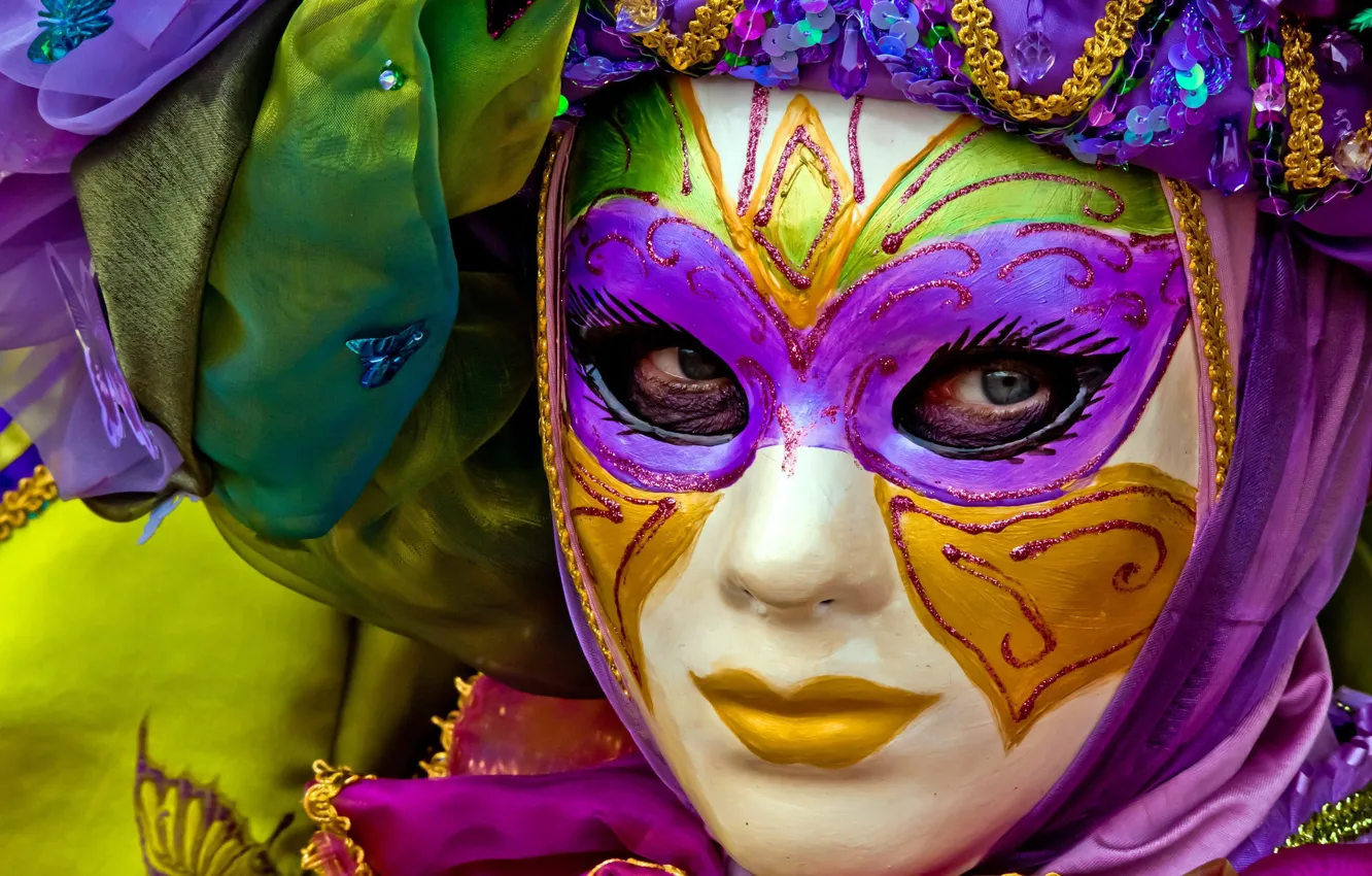Фото обои маска, карнавал, карнавальная маска