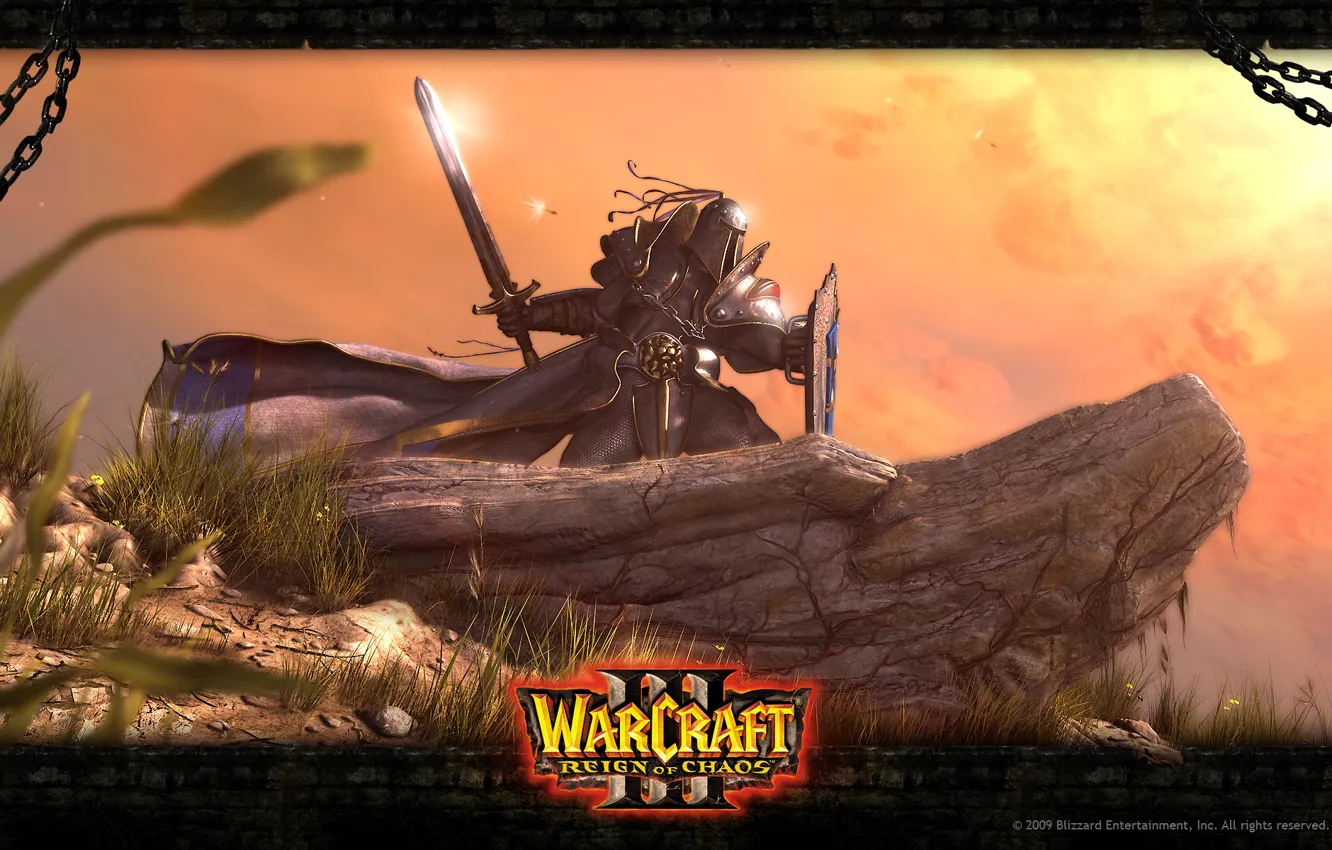 Фото обои меч, воин, Reign of Haos, Альянс, Warcraft