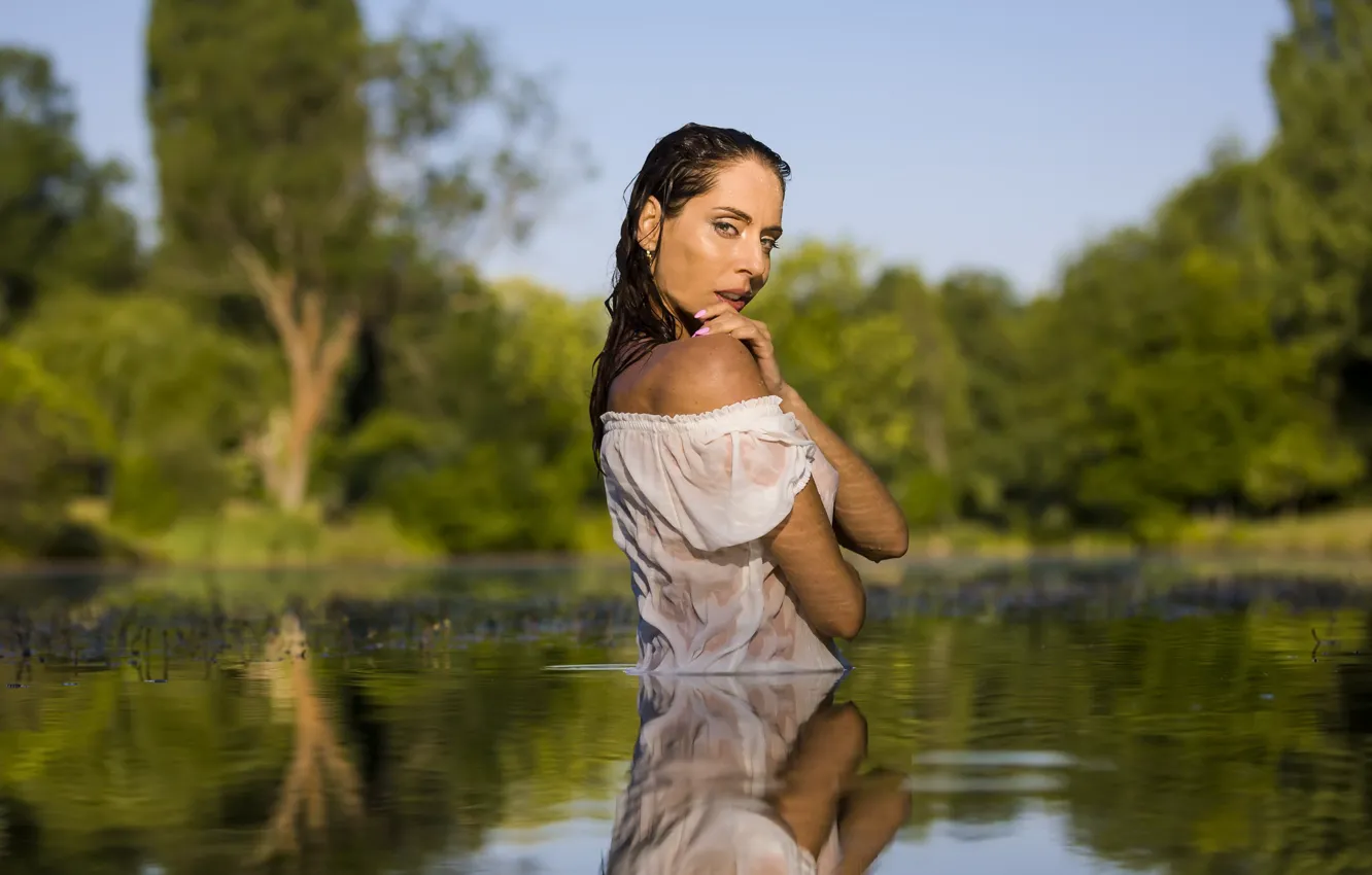 Фото обои девушка, природа, Anastasia