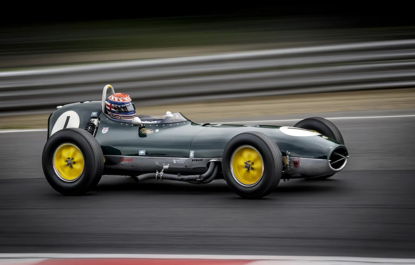 Фото обои машина, гонка, Lotus 18