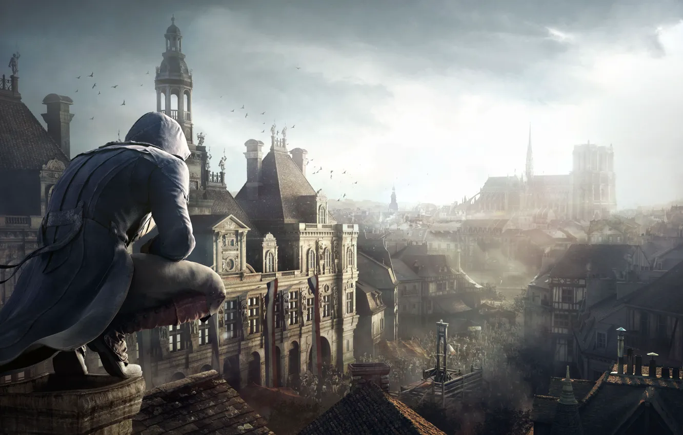 Фото обои Assassin, Assasin's Creed, Unity, Arno Dorian