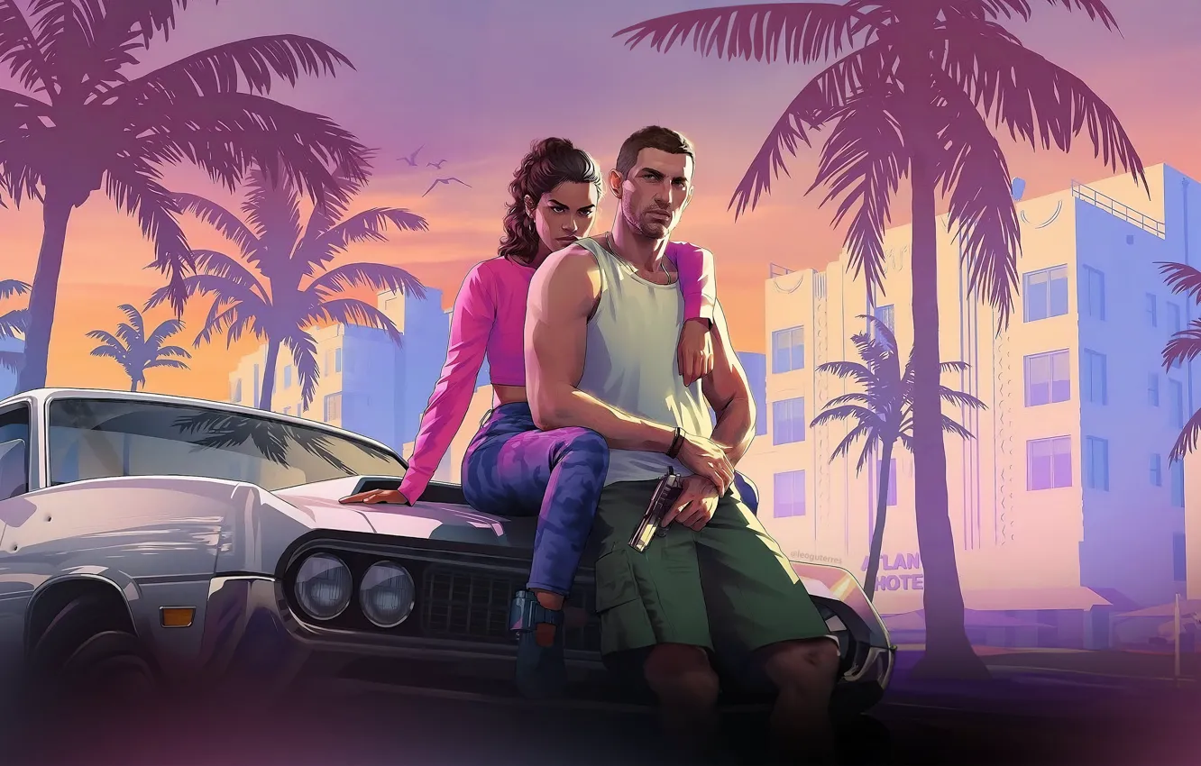 Фото обои Игра, Game, Rockstar Games, GTA 6, GTA VI, Grand Theft Auto VI