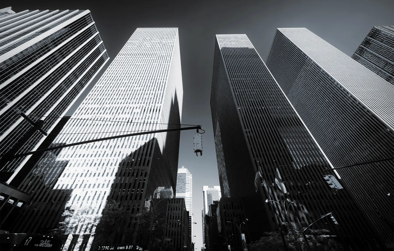 Фото обои город, небоскребы, нью-йорк, NYC, new york