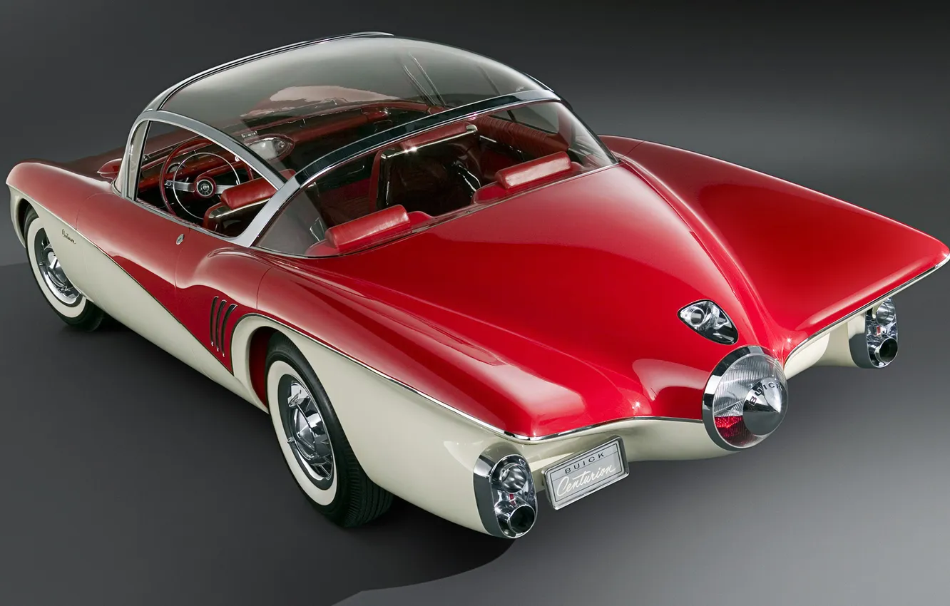 Фото обои Concept, красный, Car, 1956, Buick, Centurion