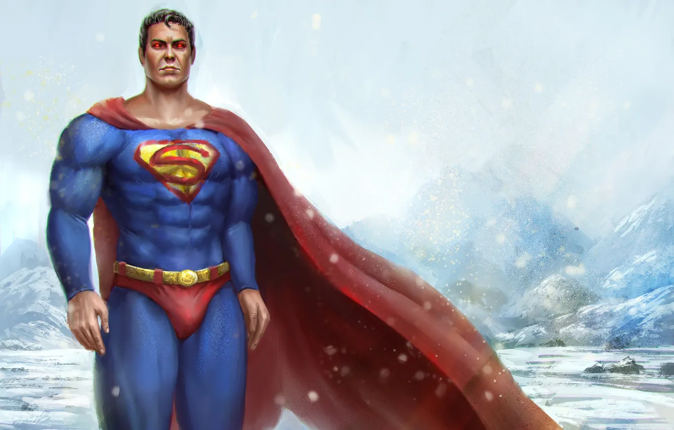Фото обои костюм, superman, супергерой, dc comics, man of steel