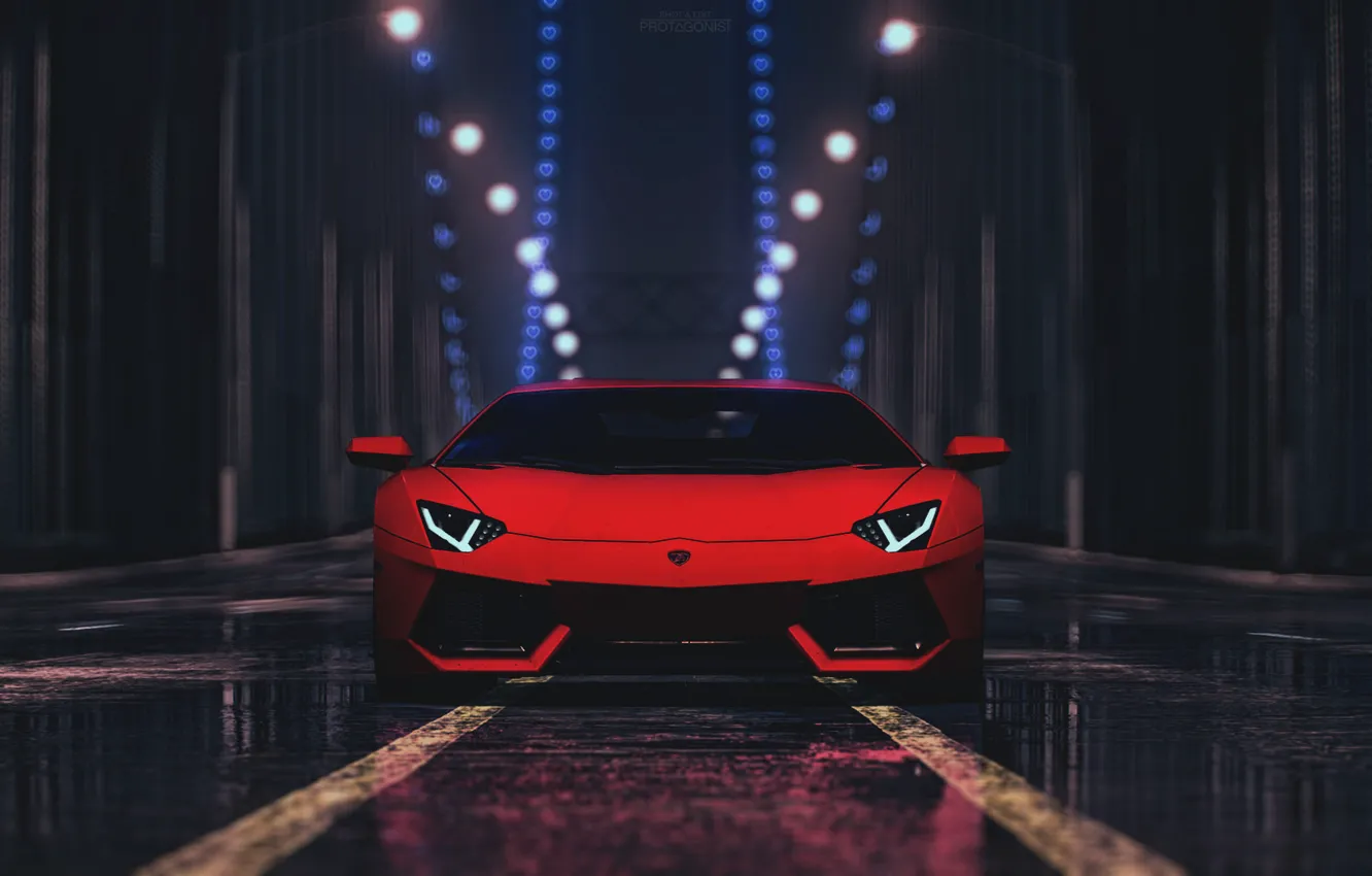 Фото обои car, Lamborghini, Need for Speed, Aventador LP 700-4, Video Game, Orange Car