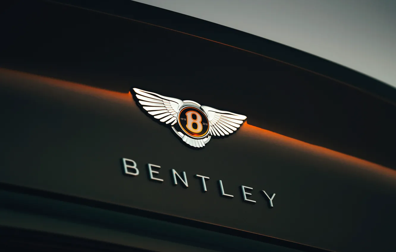 Фото обои купе, Bentley, эмблема, 2019, Continental GT V8