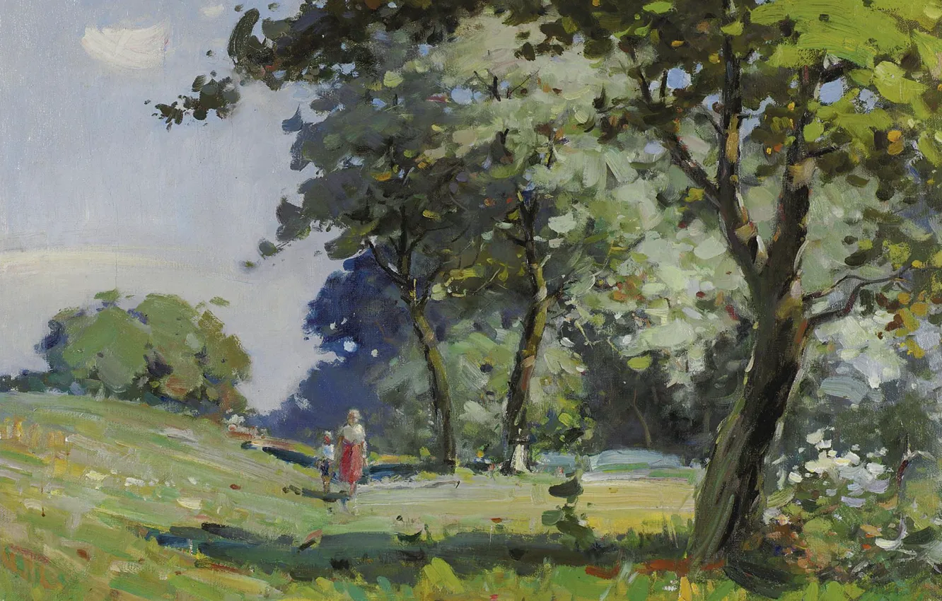 Фото обои картина, Пейзаж, 1932, Vasili Svarog, Василий Сварог