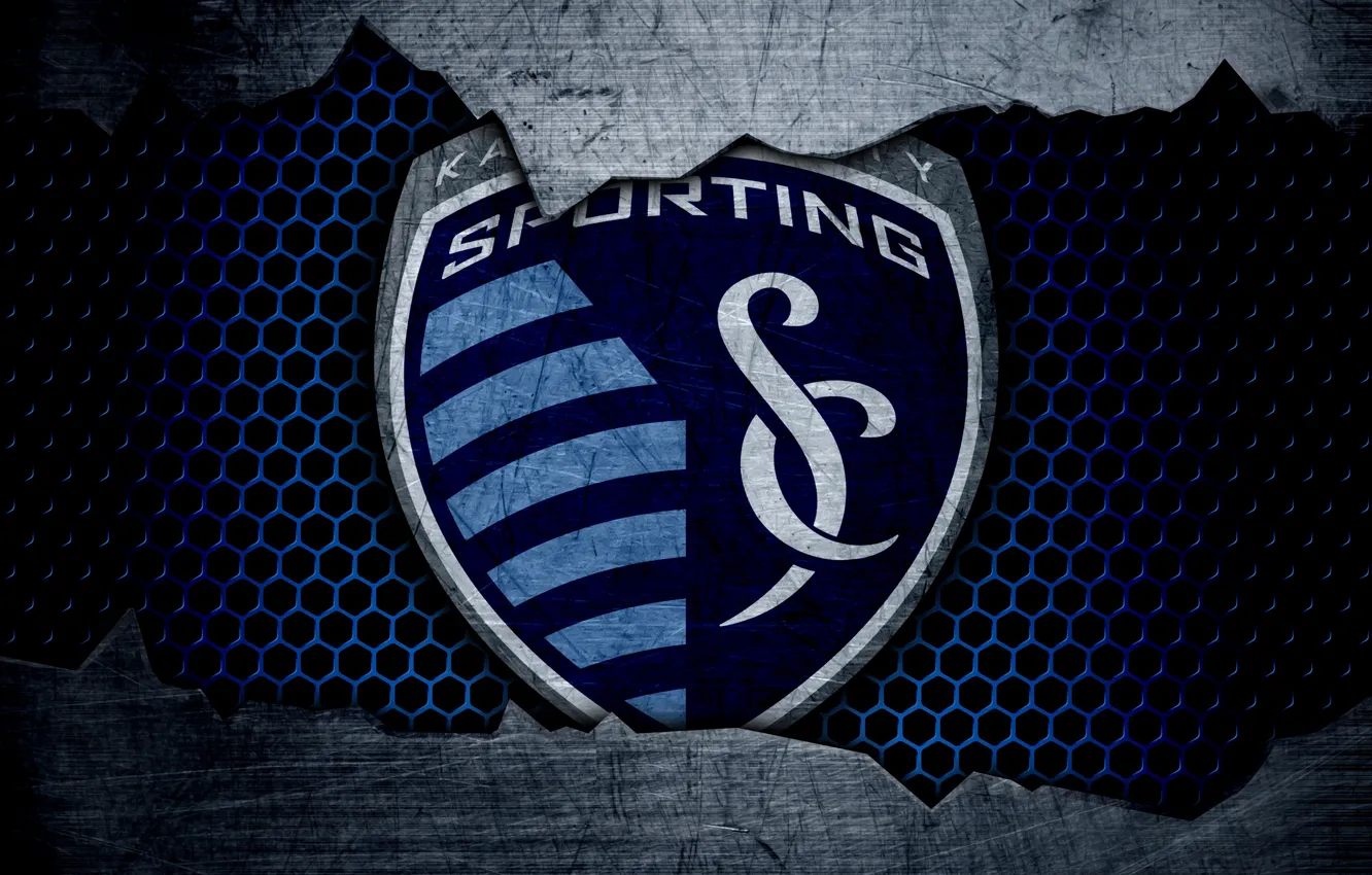 Фото обои wallpaper, sport, logo, football, Sporting Kansas City