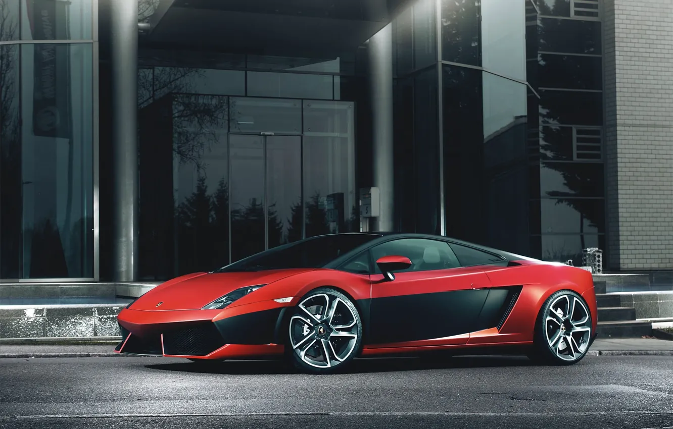 Фото обои красный, Lamborghini, red, Gallardo, ламборджини, галлардо, LP 560-4, Fernandez World Photography