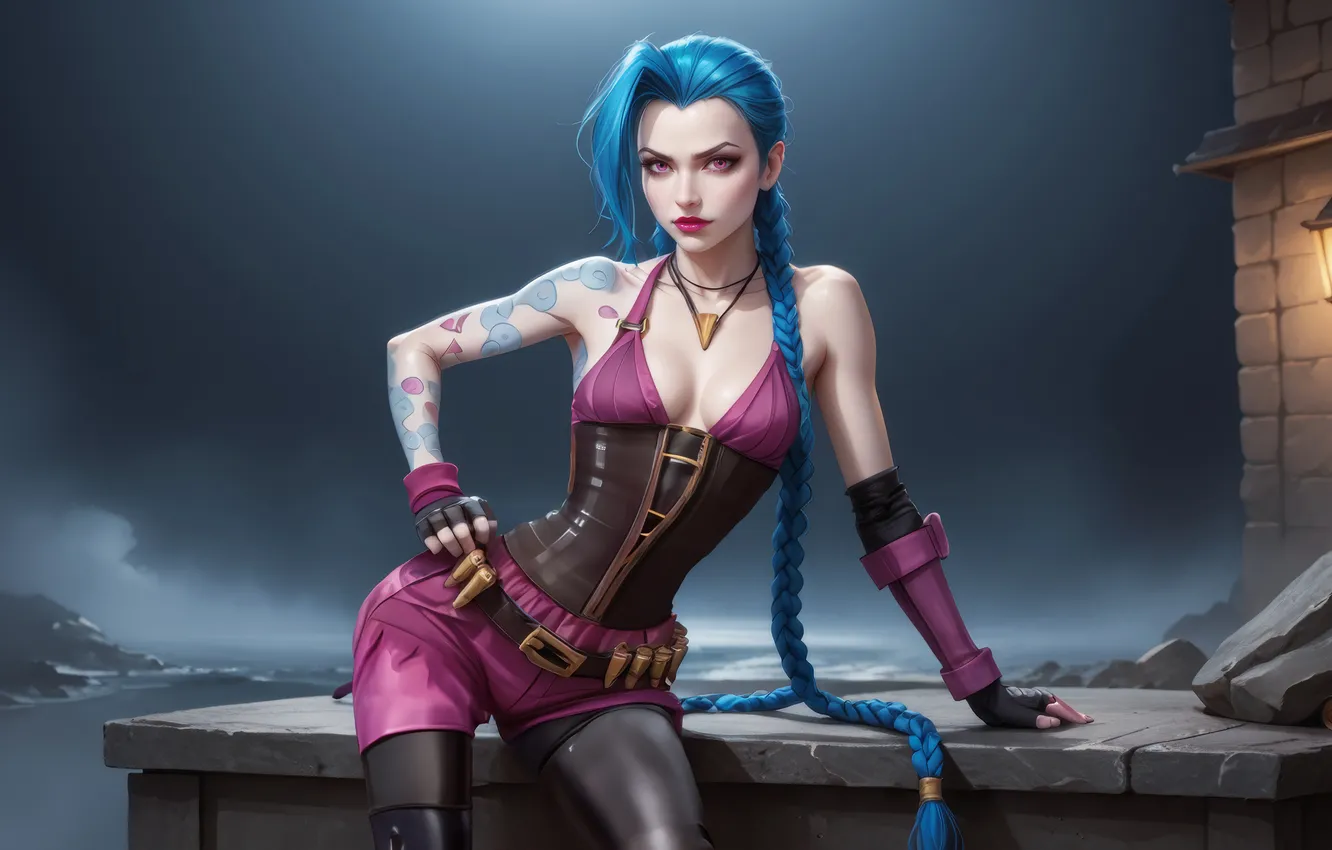 Фото обои strength, jinx, beyond