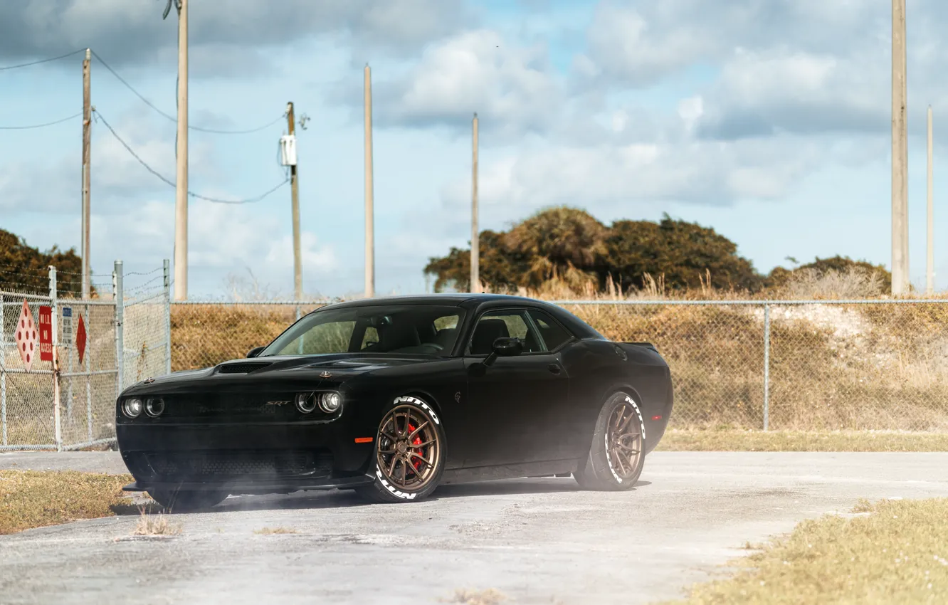 Фото обои Dodge, Challenger, SRT Hellcat, Power line