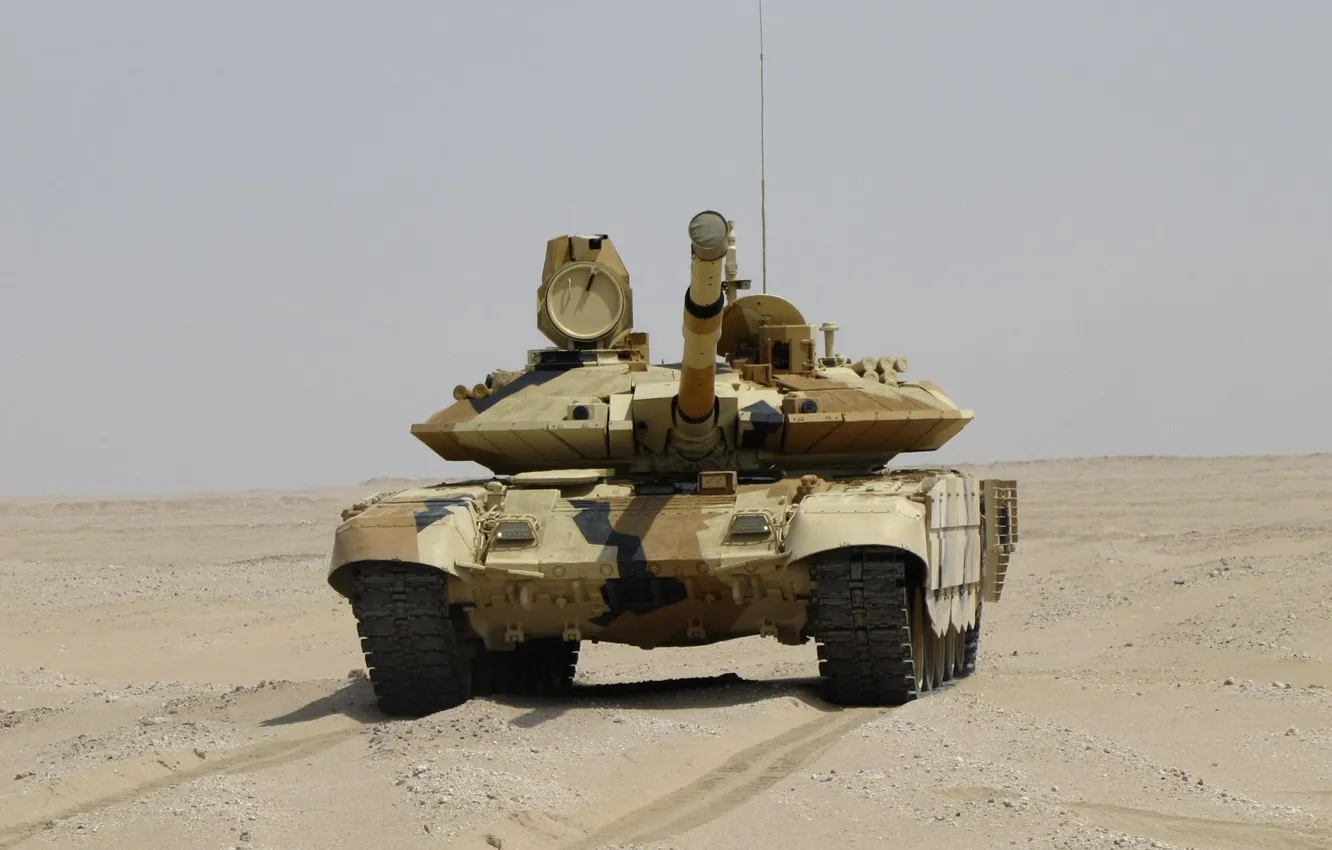 Фото обои песок, танк, броня, ОБТ, Прорыв, Т-90 МС, УВЗ, оружие России