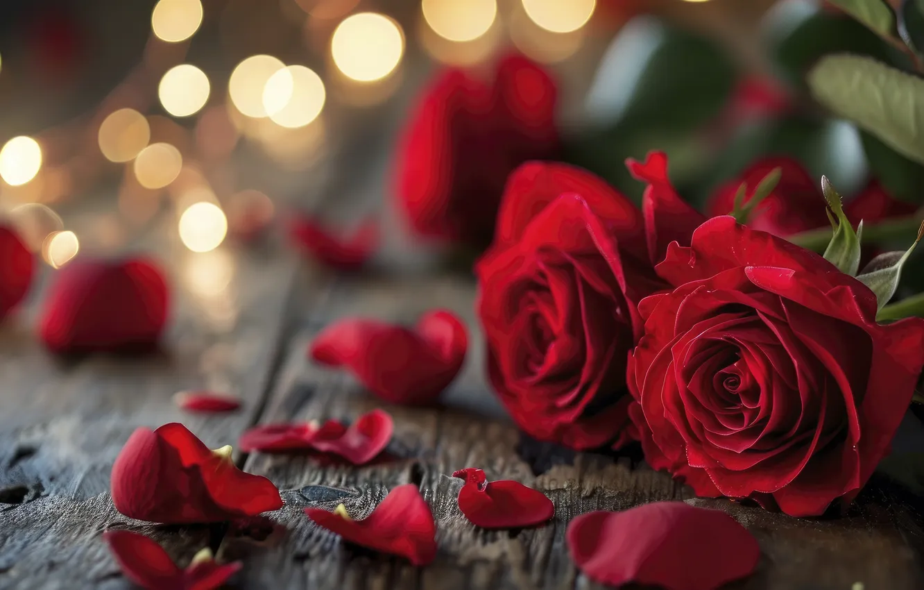 Фото обои любовь, цветы, подарок, романтика, розы, love, happy, День святого Валентина