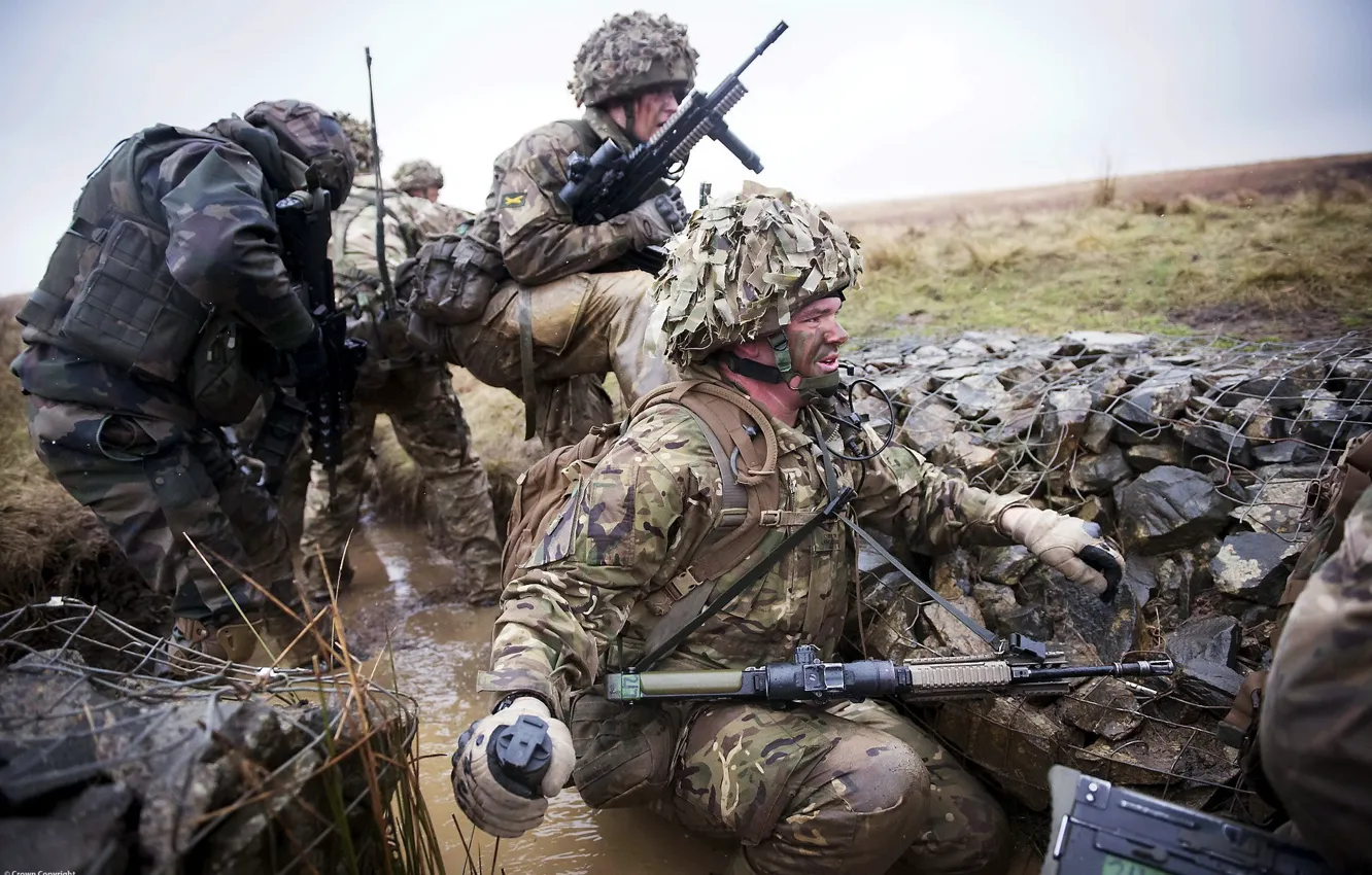 Фото обои оружие, армия, British Soldiers