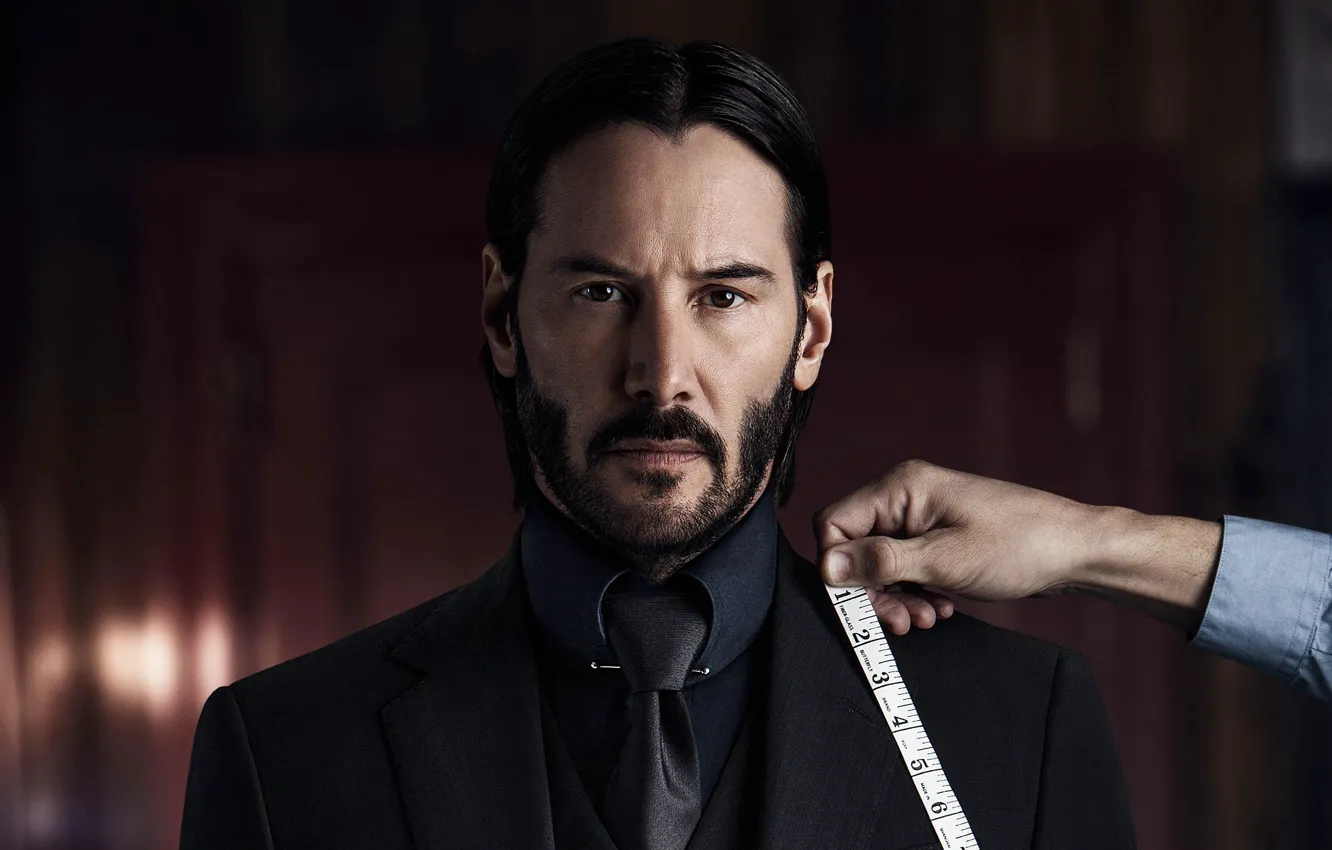 Фото обои рука, костюм, галстук, пиджак, боевик, Киану Ривз, криминал, Keanu Reeves