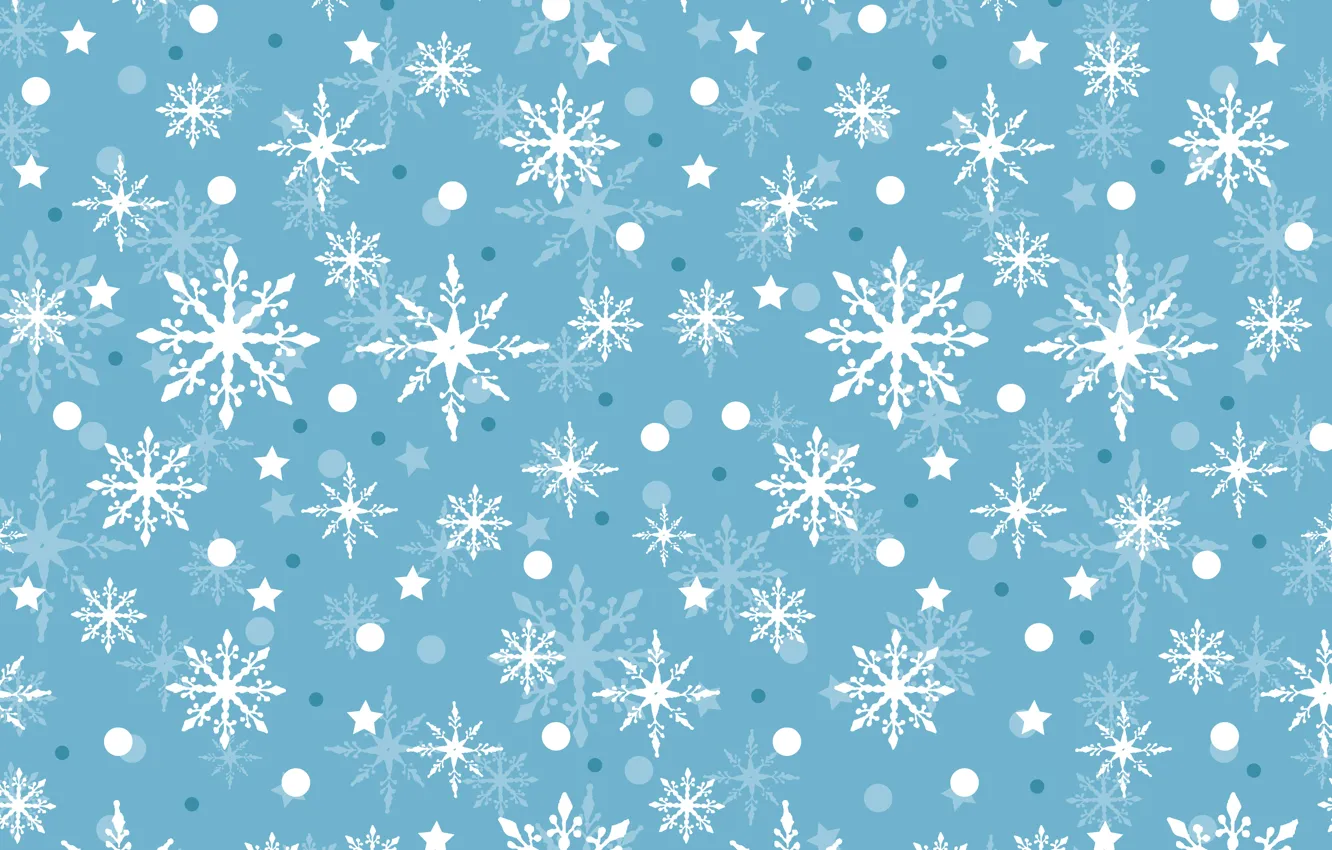 Фото обои зима, снег, снежинки, фон, голубой, Christmas, blue, winter