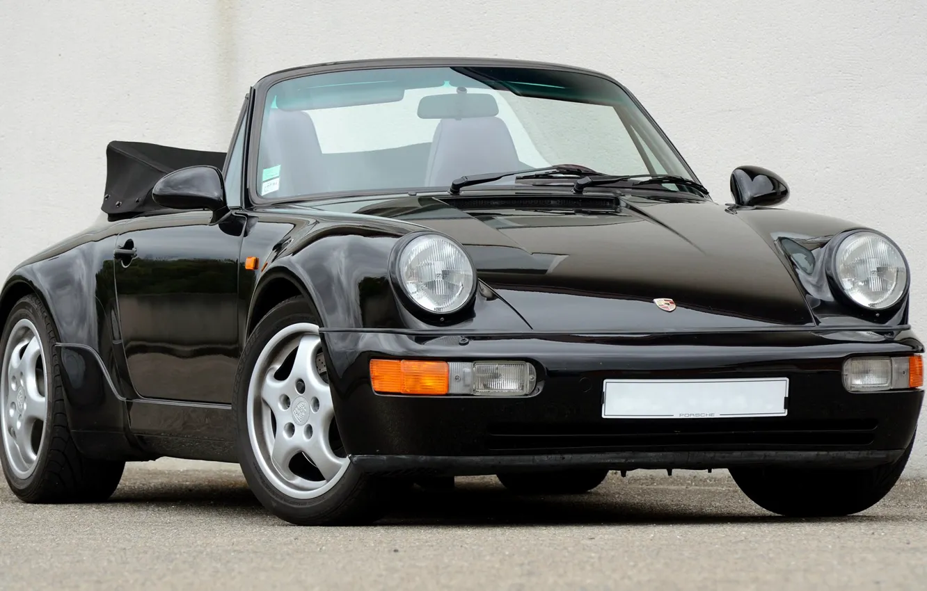 Фото обои 911, Porsche, Carrera, Turbo, 1990, Cabriolet, 2