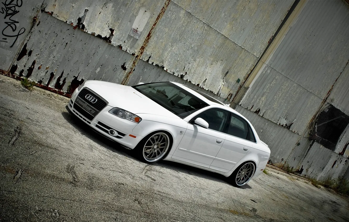 Фото обои car, машина, silver, Audi A4