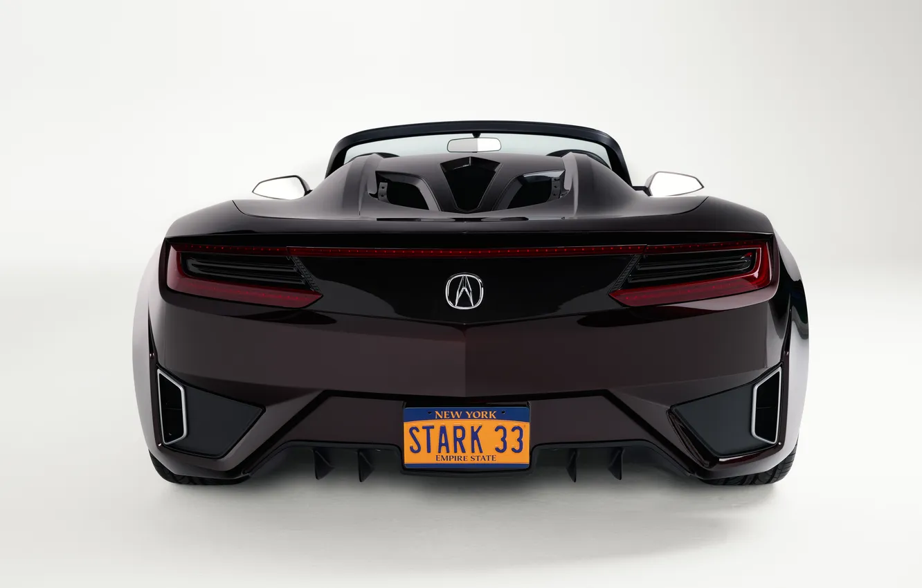 Фото обои Concept, Roadster, 2012, вид сзади, Acura, Acura NSX, Acura NSX Roadster Concept