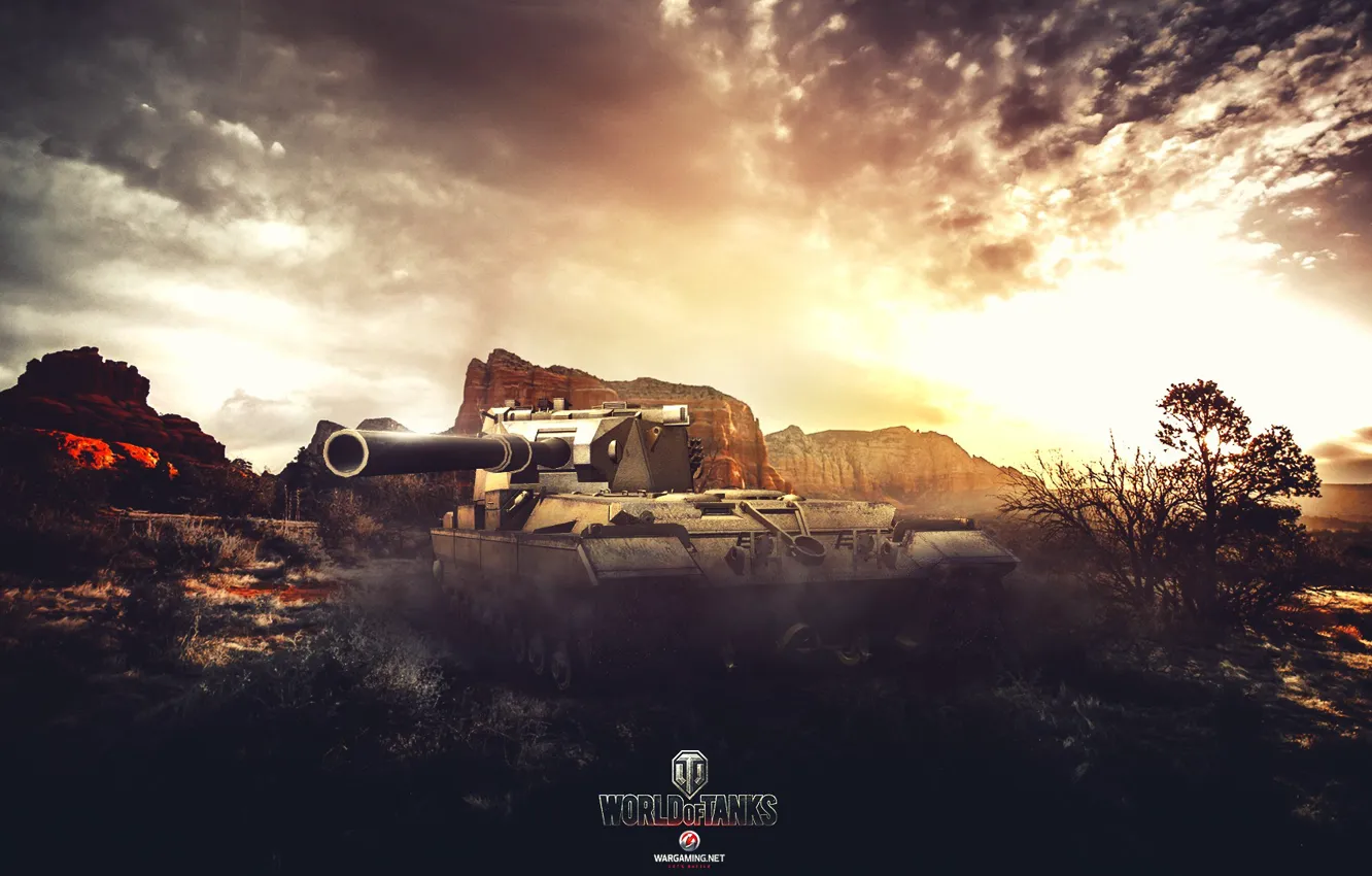 Фото обои Игры, Великобритания, World of Tanks, Wargaming Net, FuriousGFX, FV215B (183)