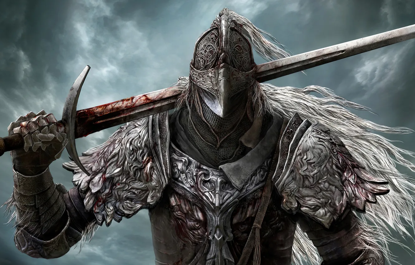Фото обои armor, bloody, Elden Ring