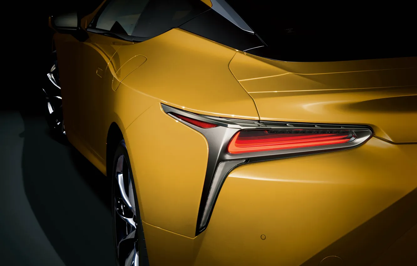 Фото обои Lexus, 2018, LC 500, Luster Yellow