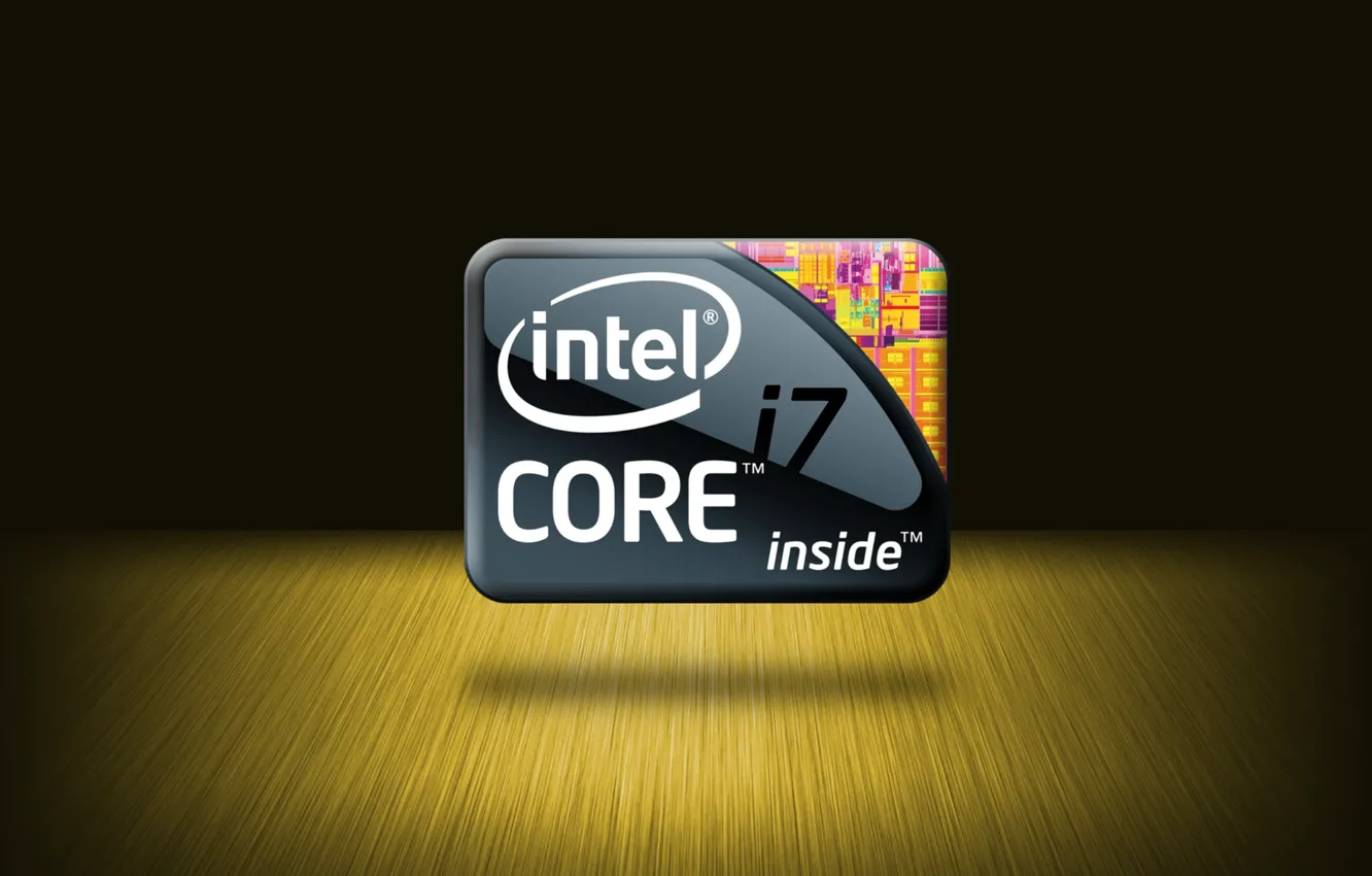 Фото обои логотип, Core i7, Intel, процессор, Extreme Edition
